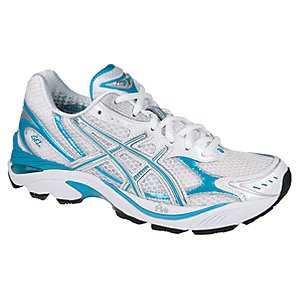 Asics GT2150 Running Shoes, White/Blue, 6.5