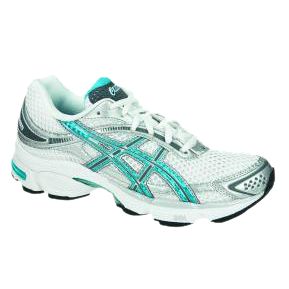 Asics Gel Stratus 3 Running Shoes, White/Blue, 8