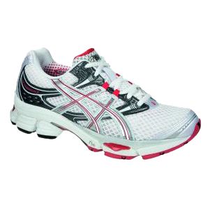 Asics Cumulus 11 Running Shoes, White/Pink, 4