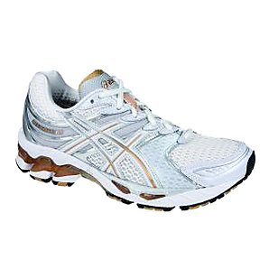 Asics Gel Kayano 16 Running Shoes, White/Gold, 6.5
