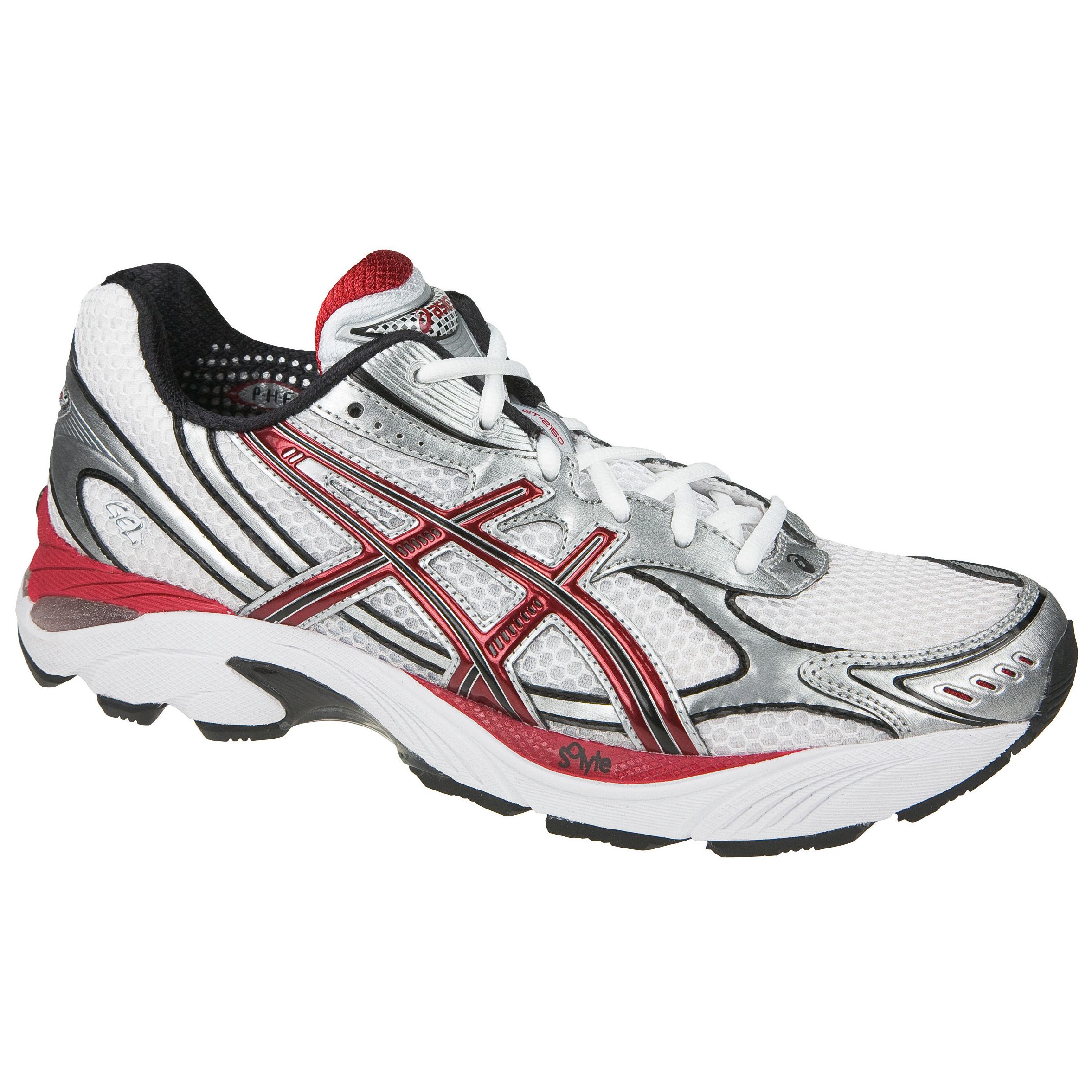 Asics GT2150 Running Shoes, White/red, 12