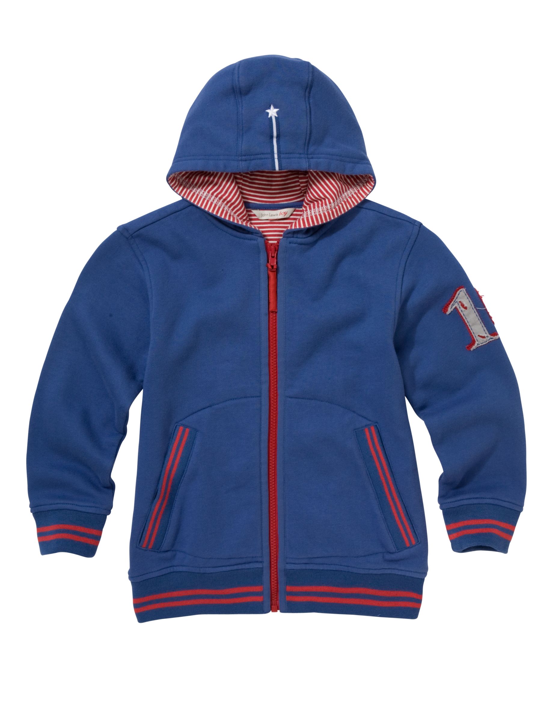 John Lewis Boy Core Hoodie Navyred 10 years