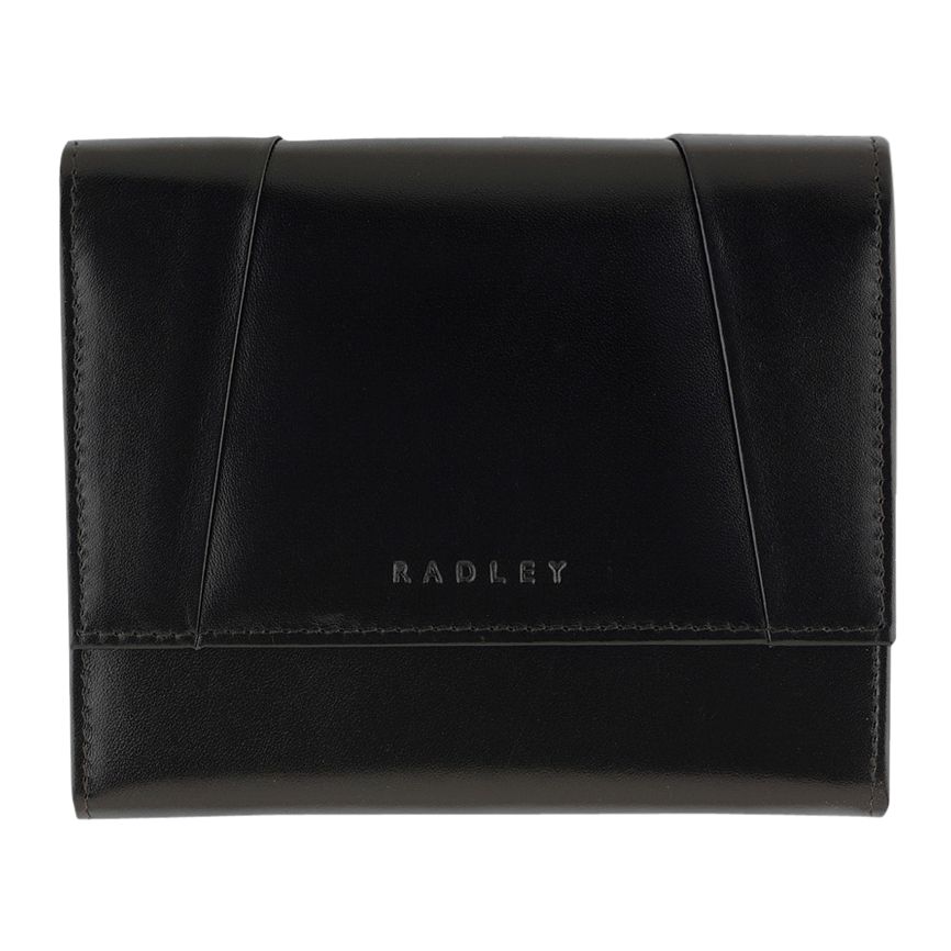 Radley Border Medium Flapover Purse Black