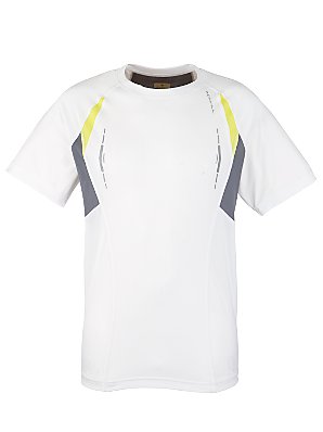 Ronhill Advance Sleeve Crew Neck T-Shirt, White,