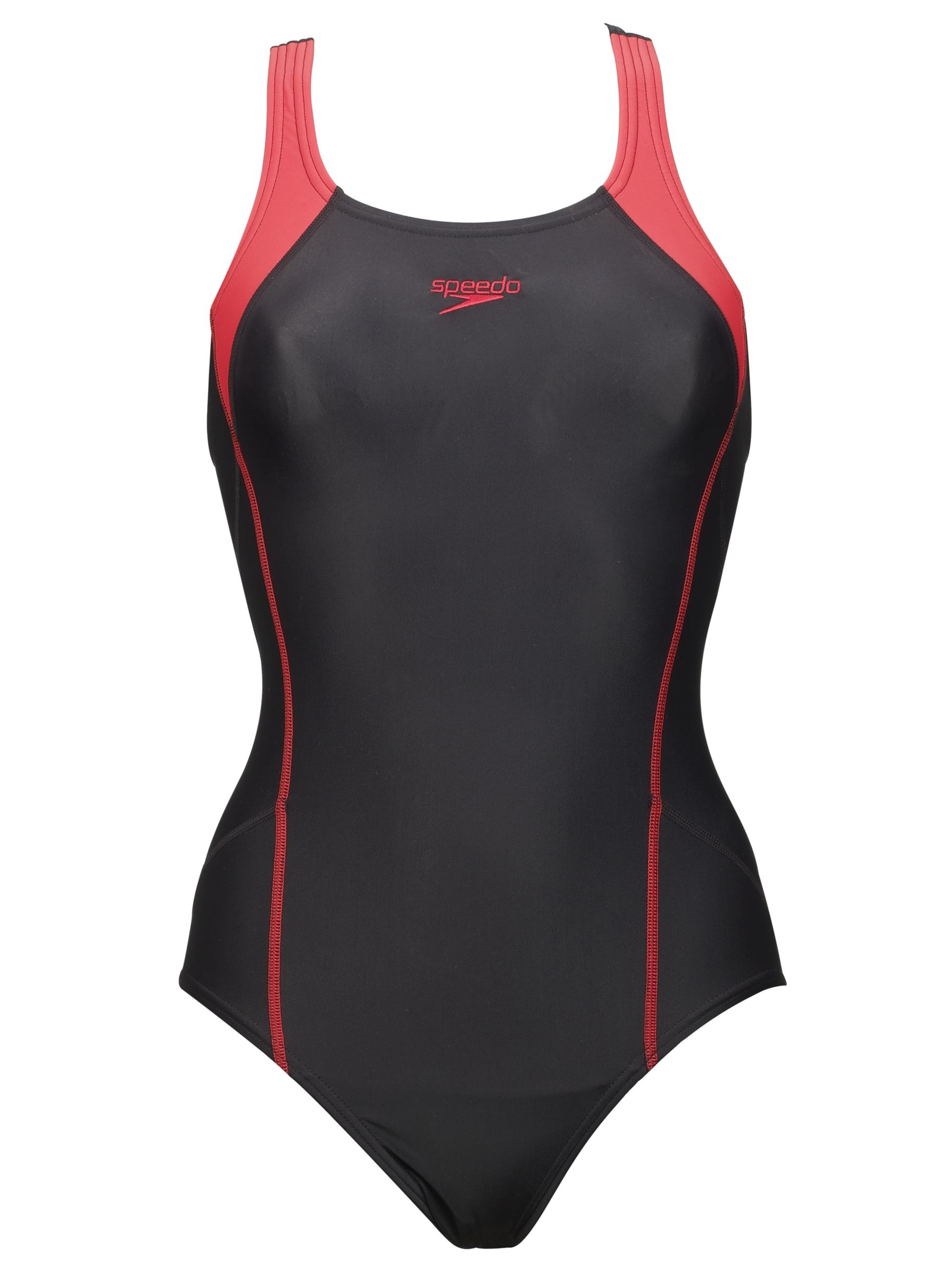 Speedo Pulse Back Swimsuit, Black, 34