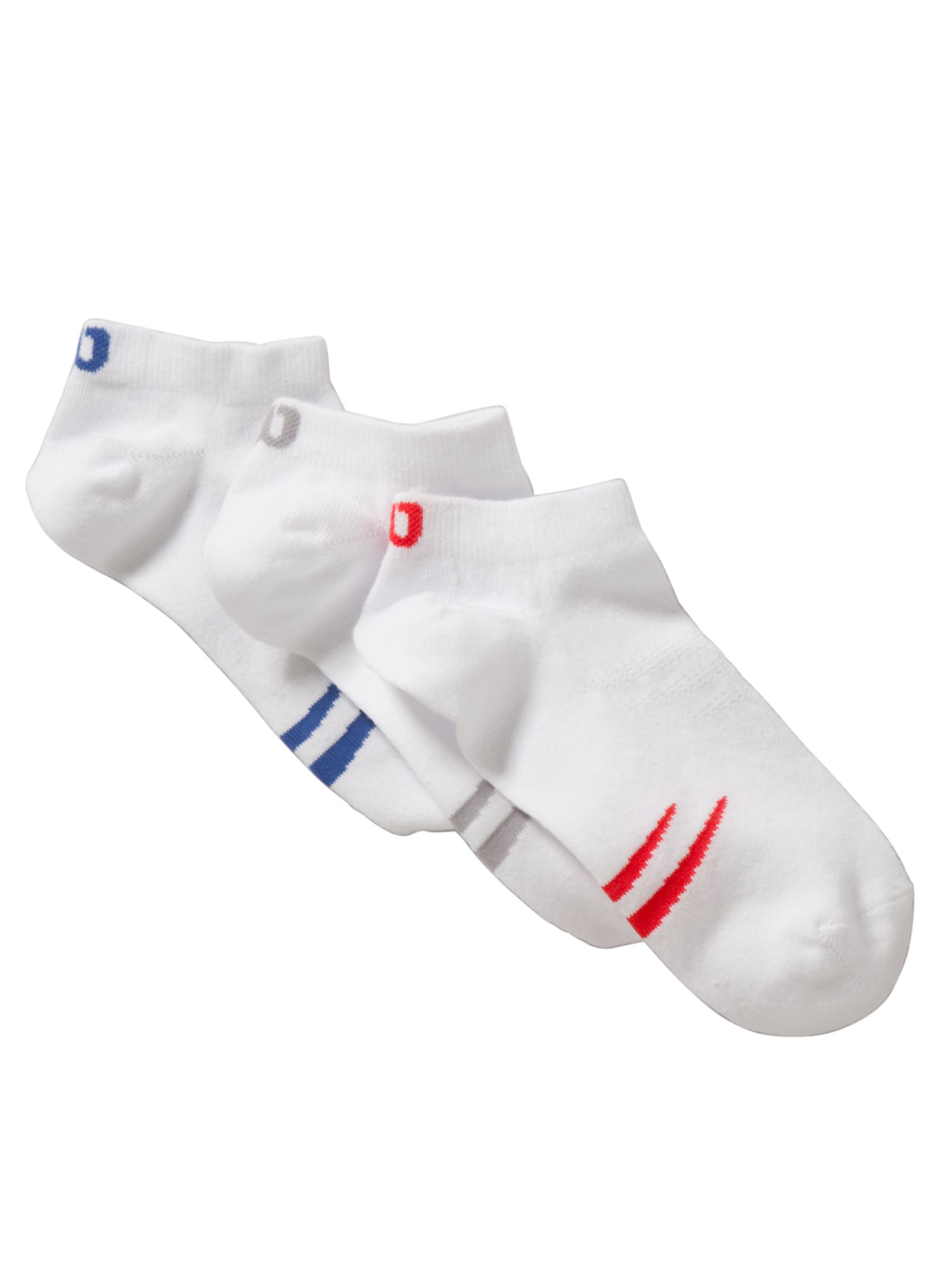 Wilson Trainer Liner Socks, Pack of 3, White