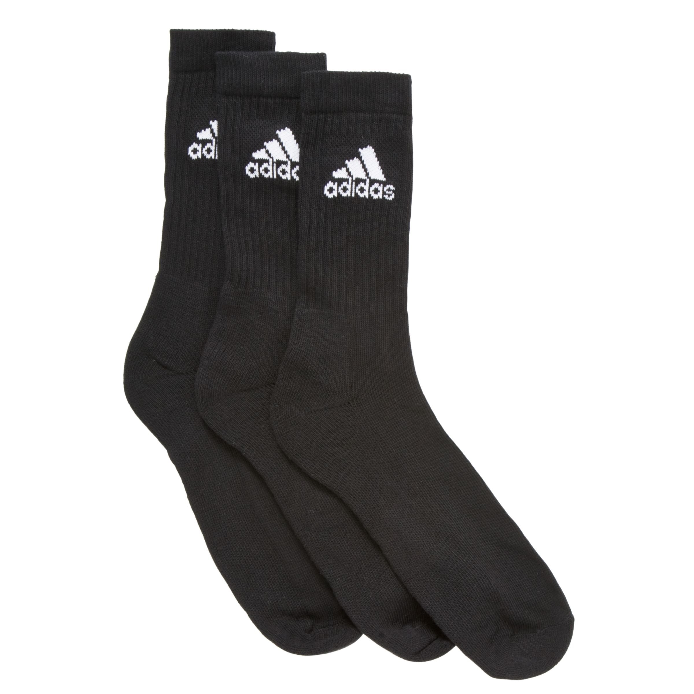 John Lewis Adidas Men's Socks, Black