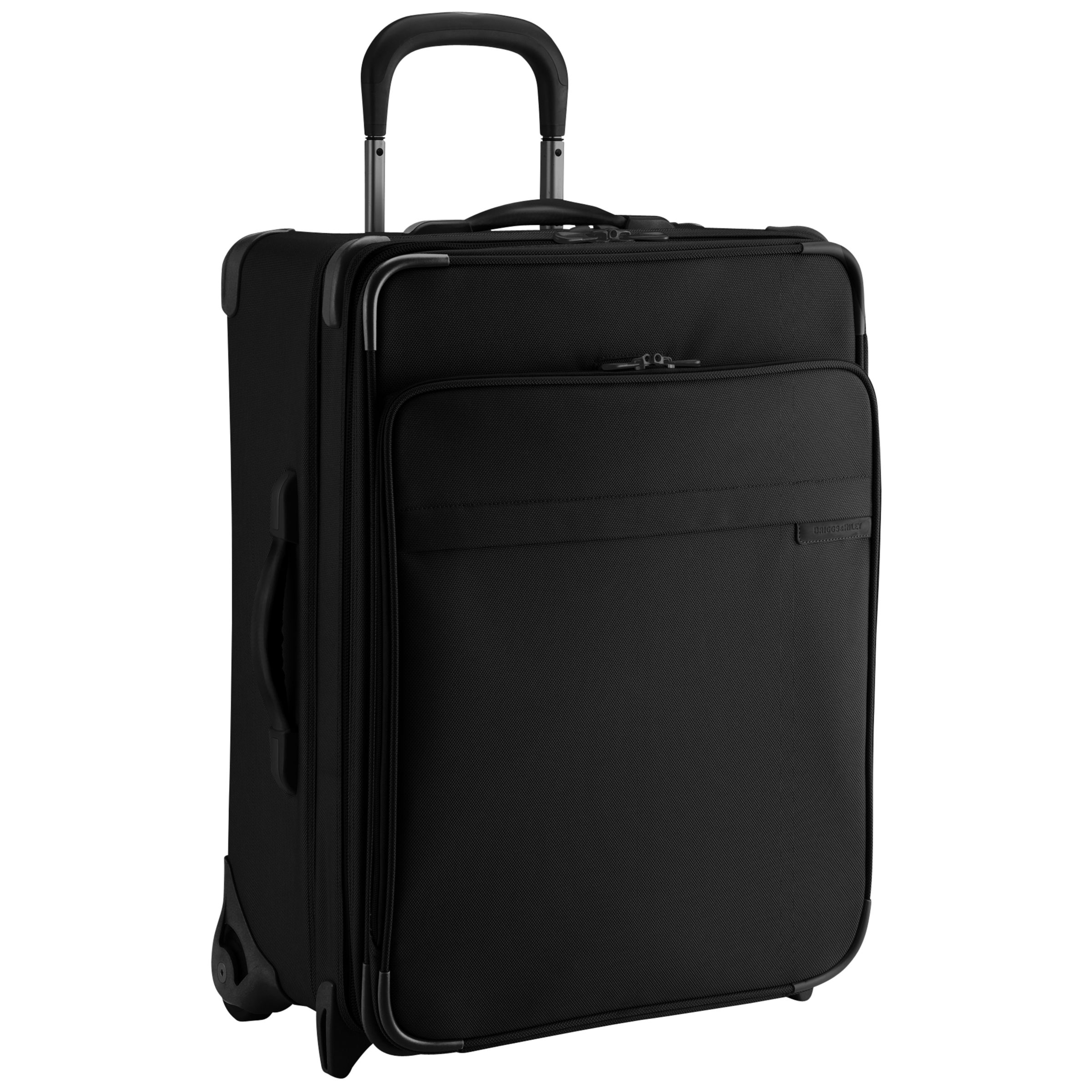 Briggs & Riley One-Touch Expandable Trolley Case, Black, Small at John Lewis