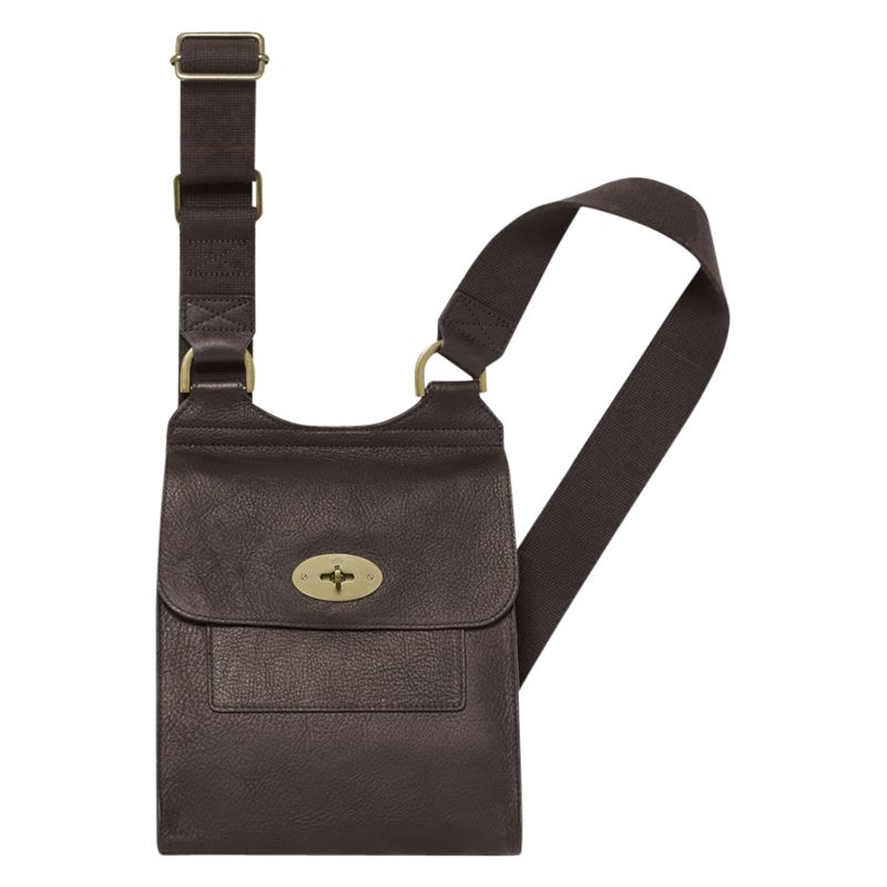 Mulberry Antony Satchel Across Body Bag, Chocolate at John Lewis