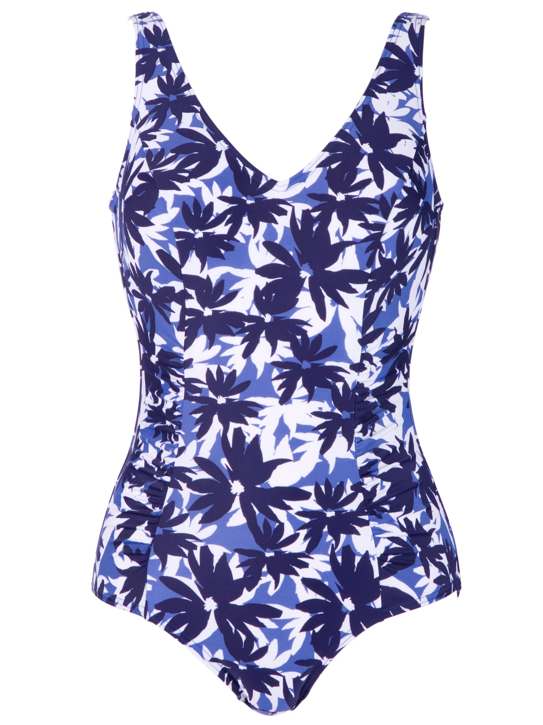 John Lewis Women John Lewis Santa Monica Swimsuit, Blue, 12