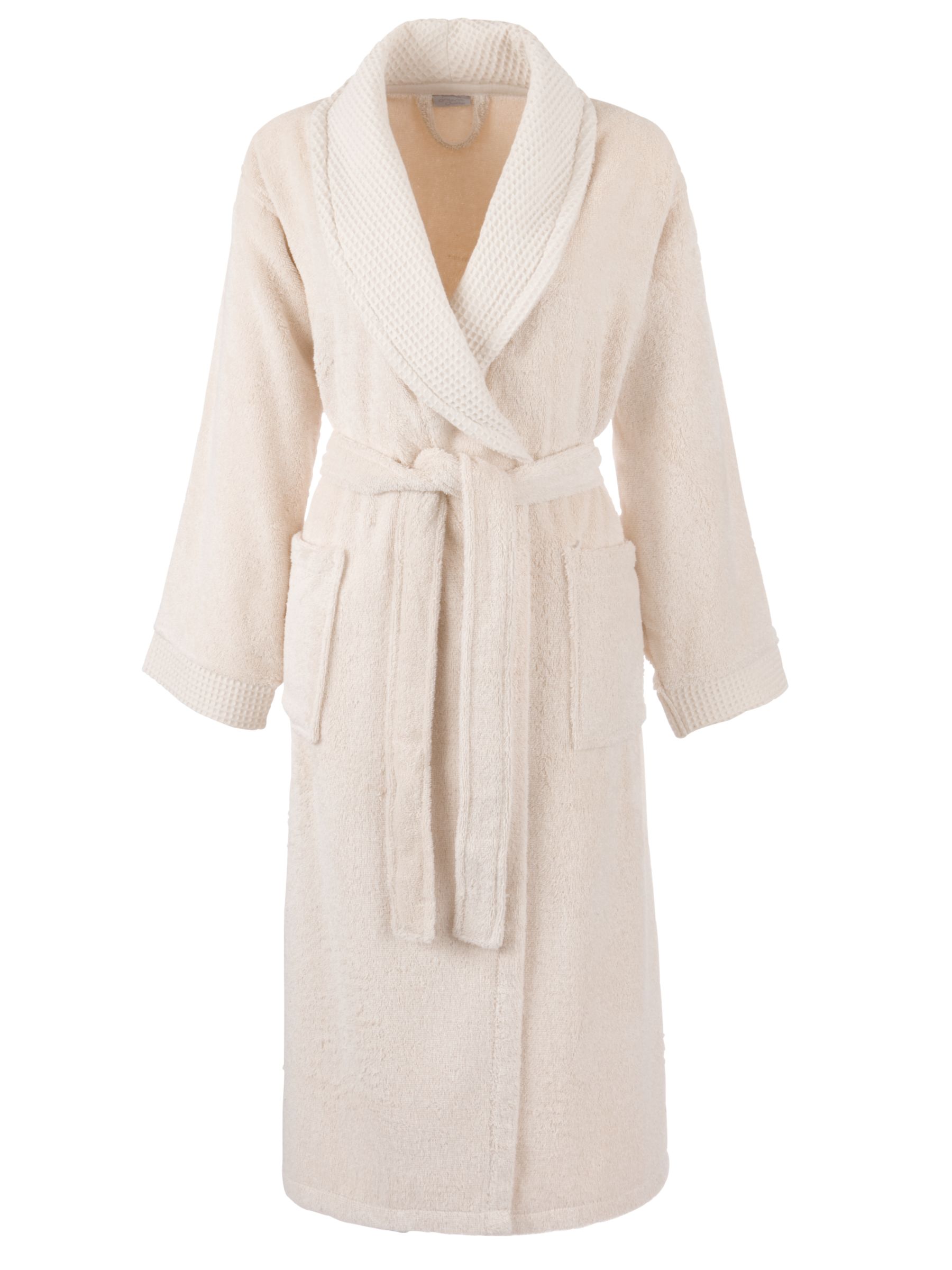 John Lewis Organic Towelling Robe Natural 12 14