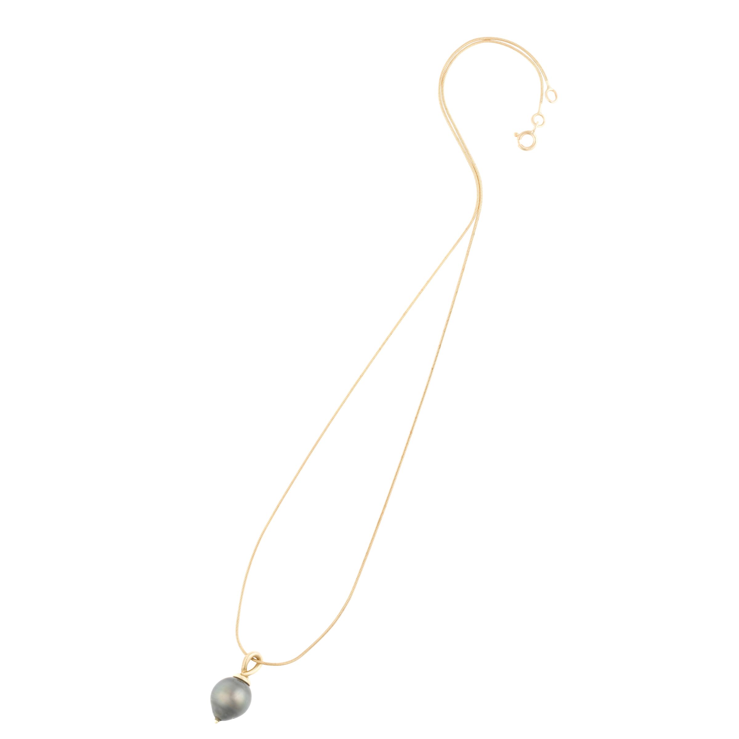 Dower & Hall Waterfall Tahitian Pearl Pendant Necklace at John Lewis