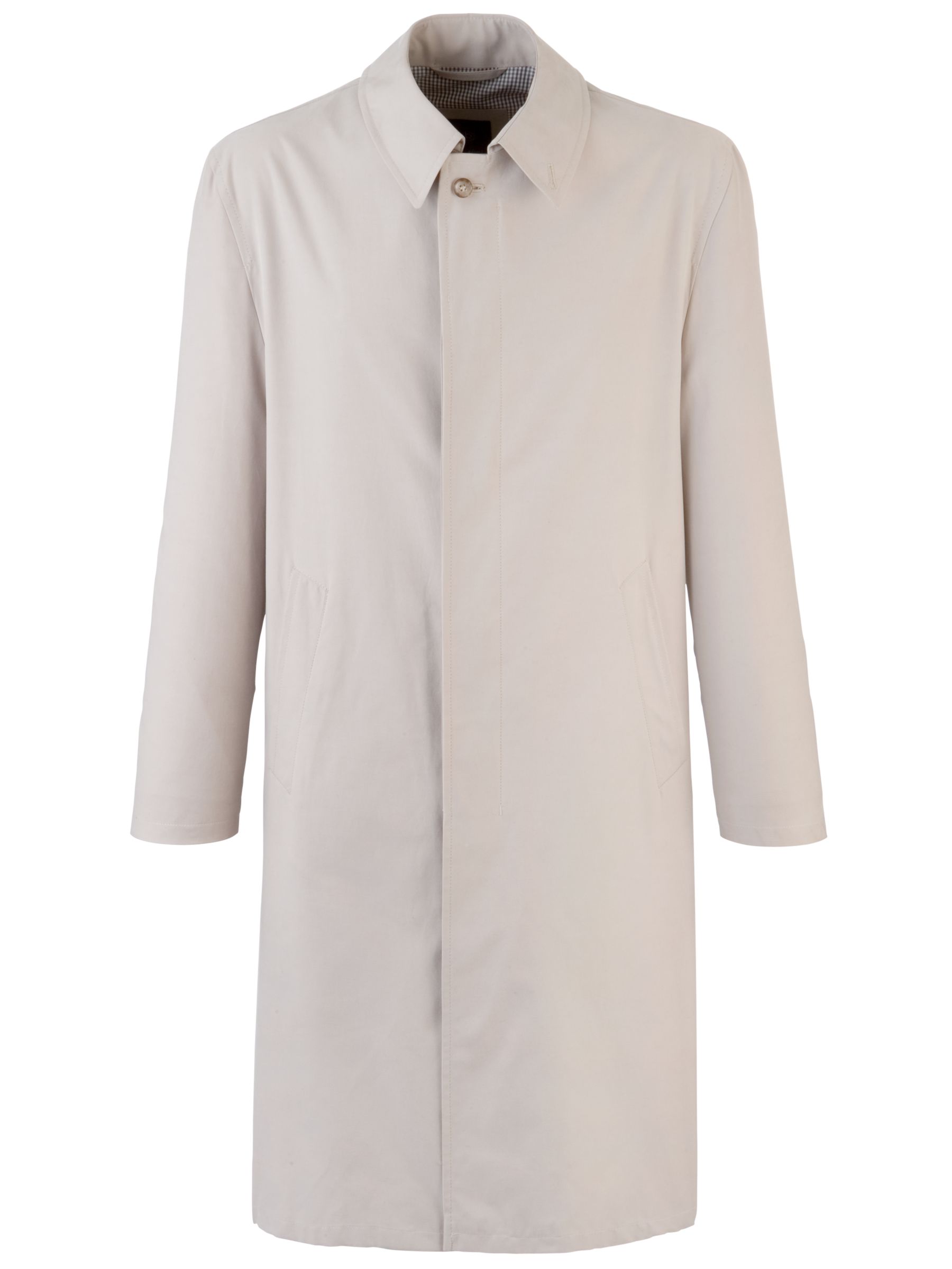 John Lewis Classic Rain Coat, Stone, S at John Lewis