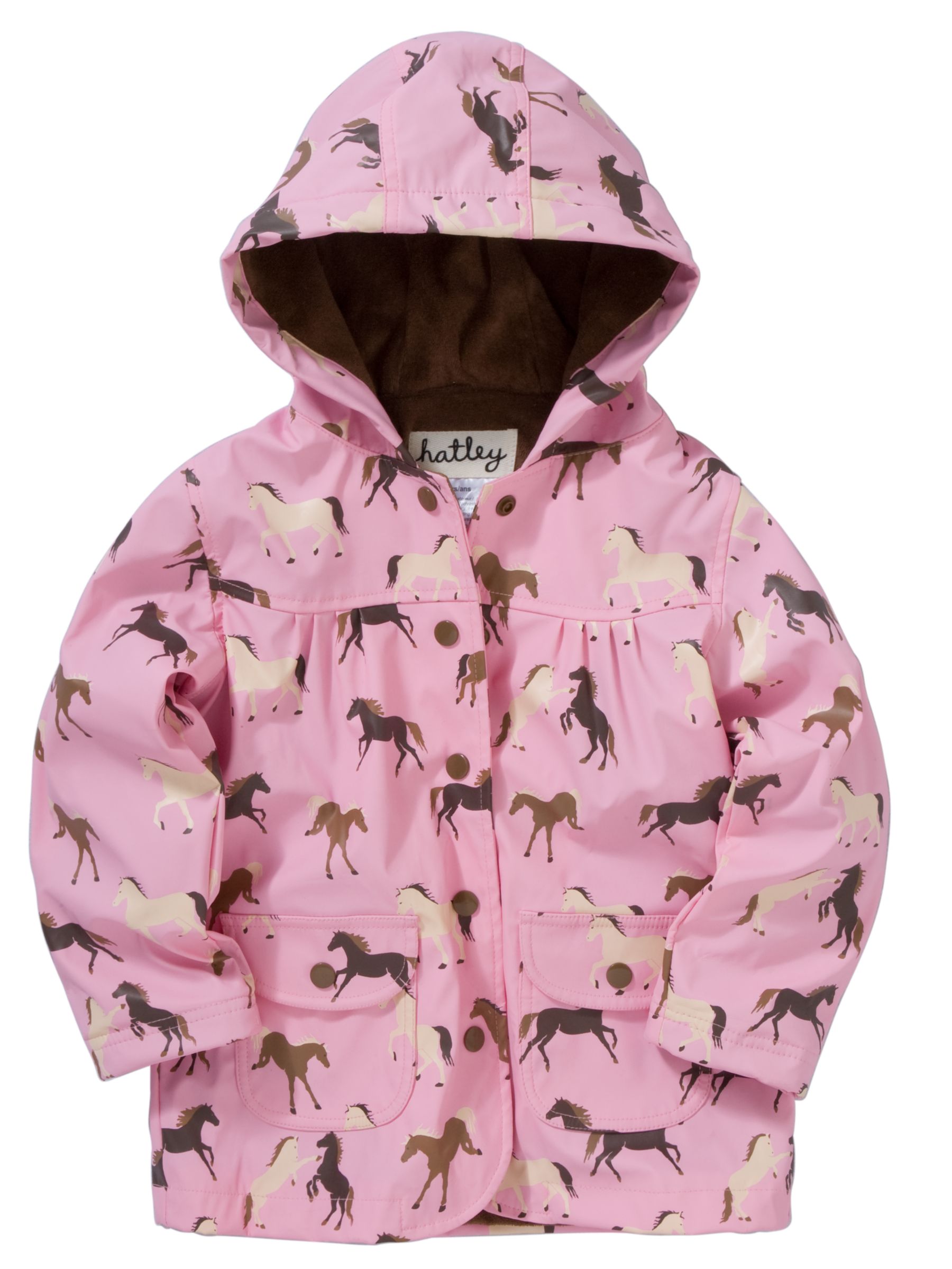 Hatley Desert Horses Raincoat Pink 2 years