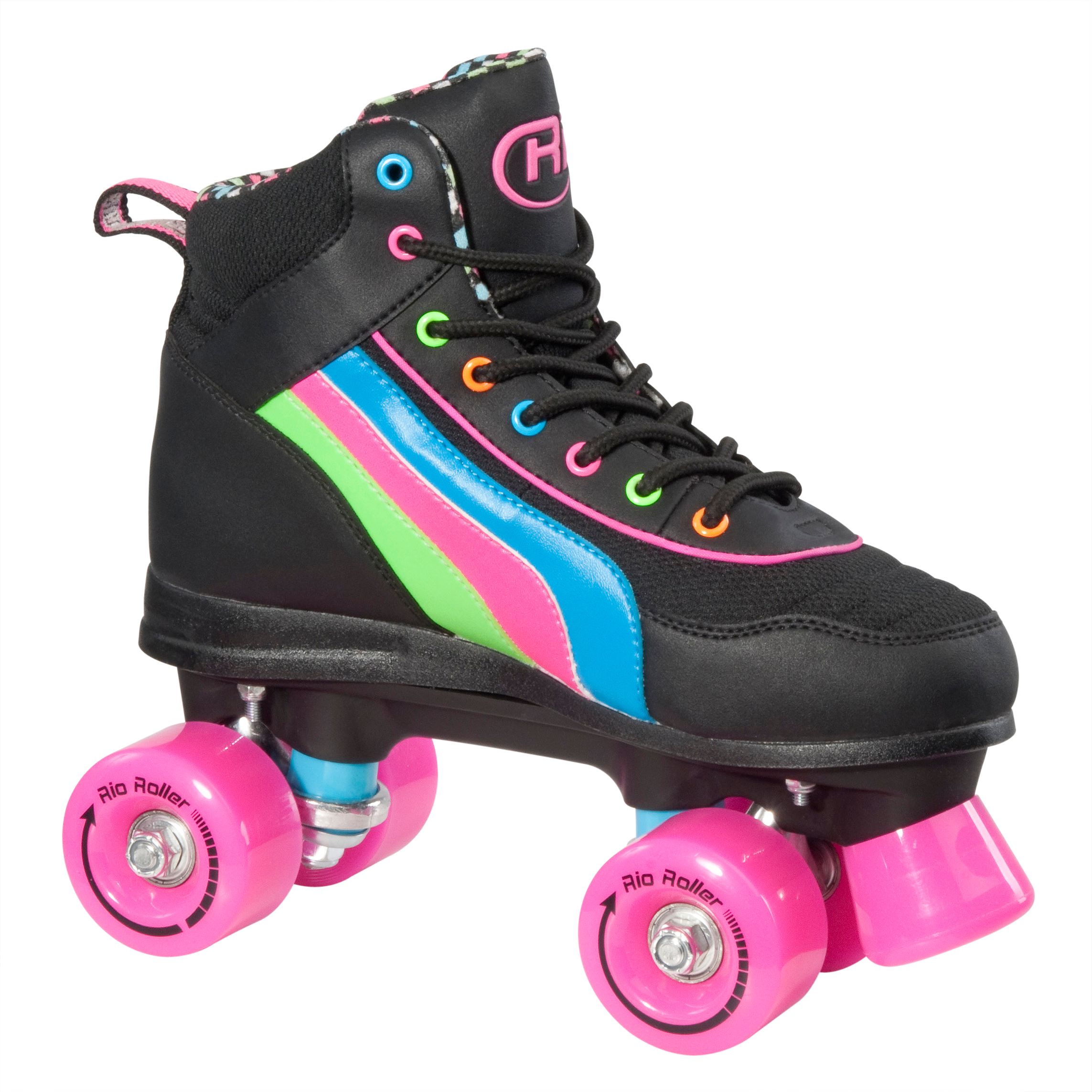 Rio Disco Roller Skates, Black, 5