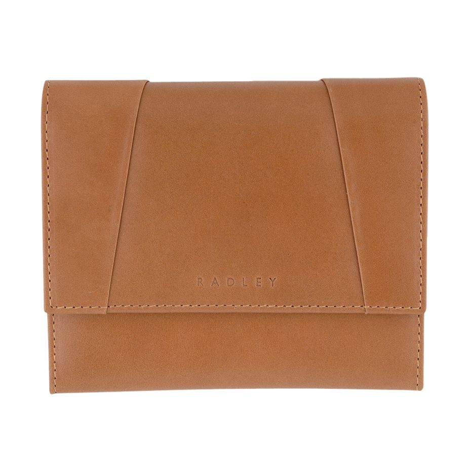 Radley Border Medium Flapover Purse Tan