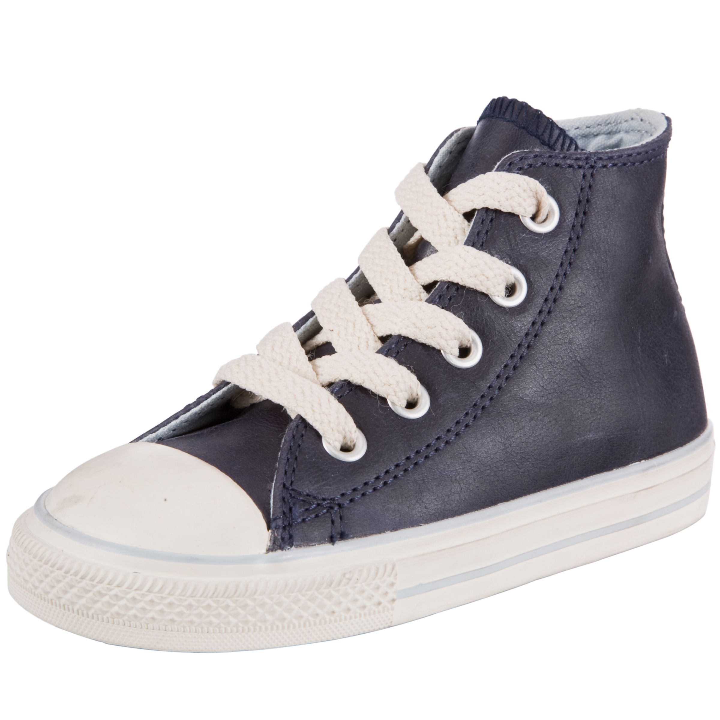 Converse Chuck Taylor Leather Trainers Blue 8 Junior