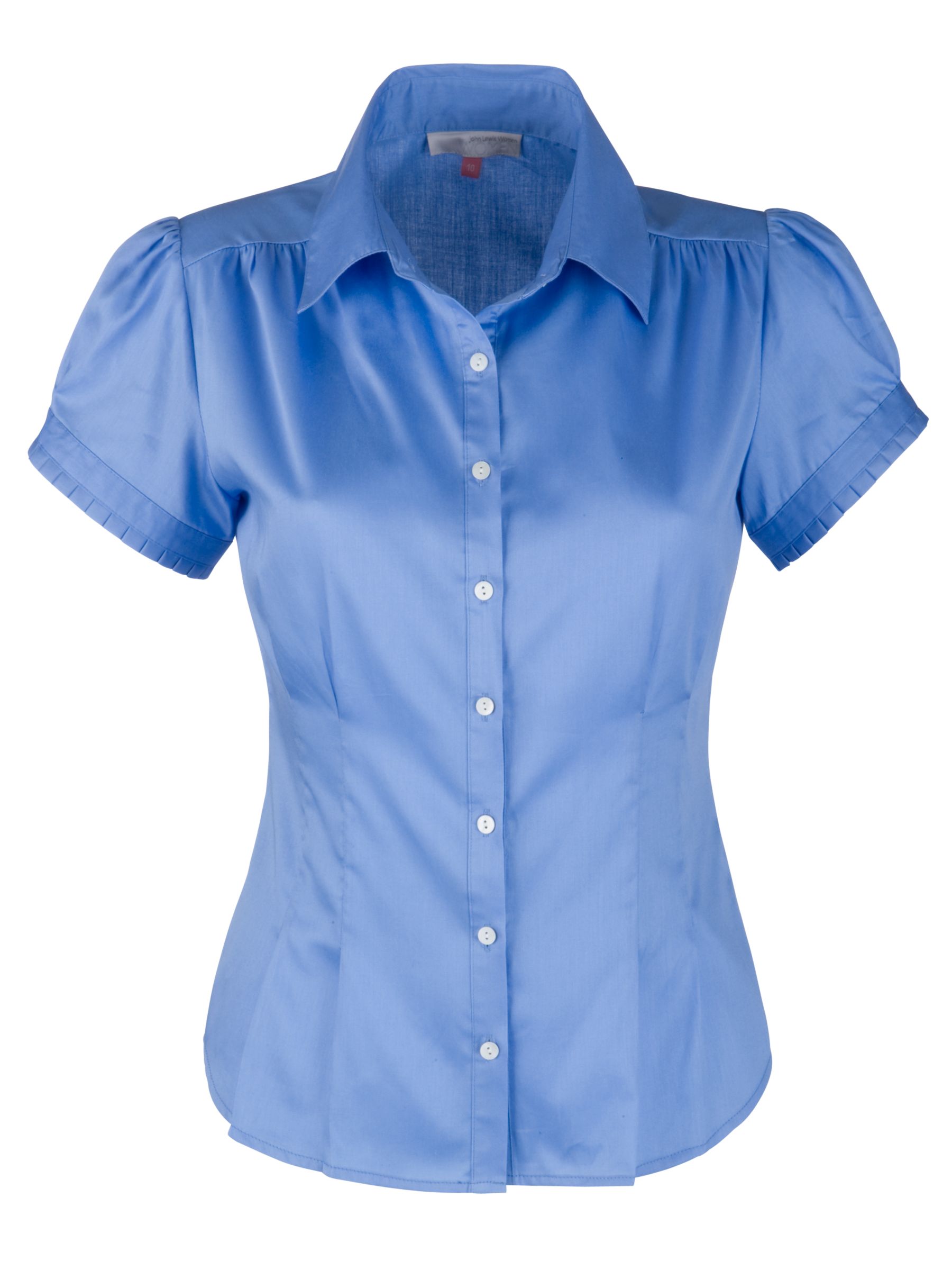 John Lewis Women Cotton Blouse, Cornflower, 16