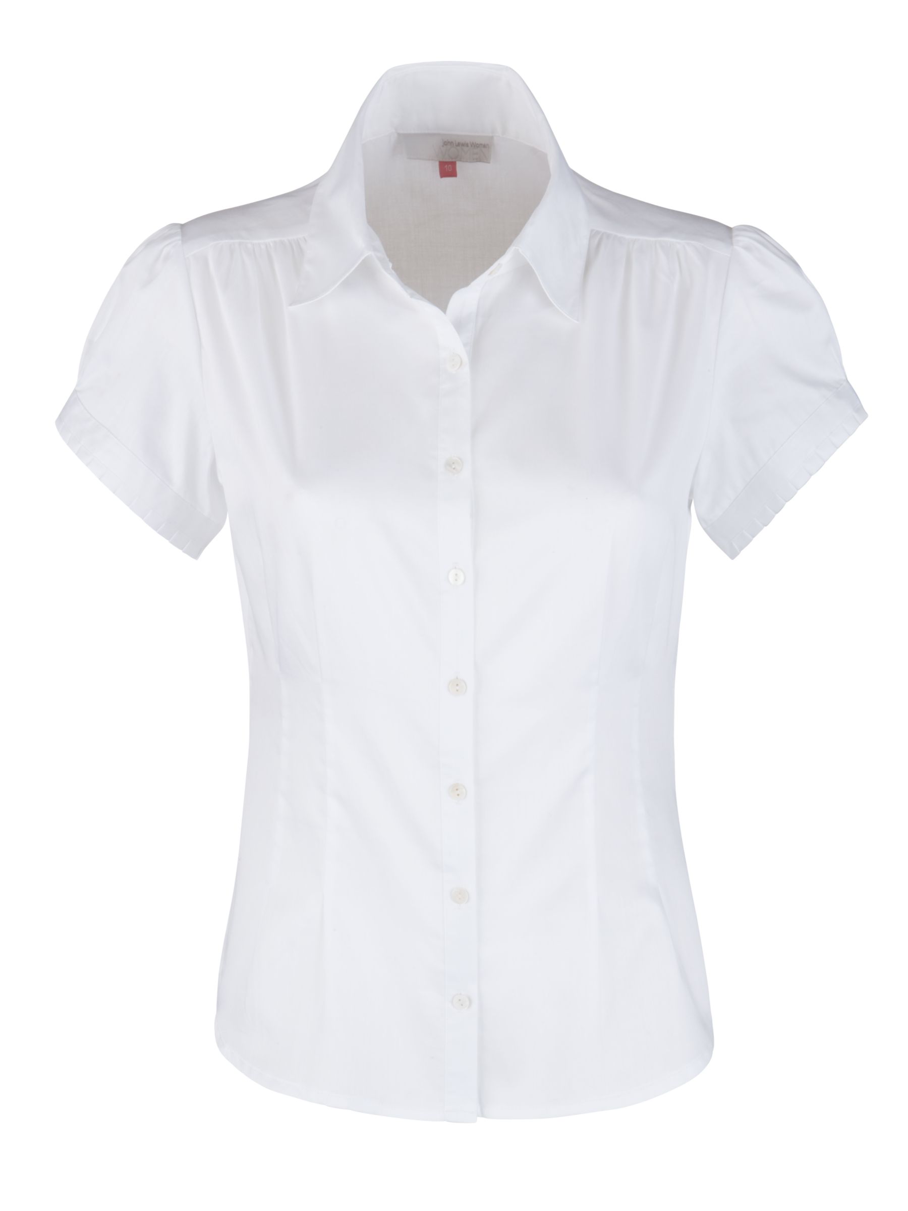 John Lewis Women Cotton Blouse, White, 10