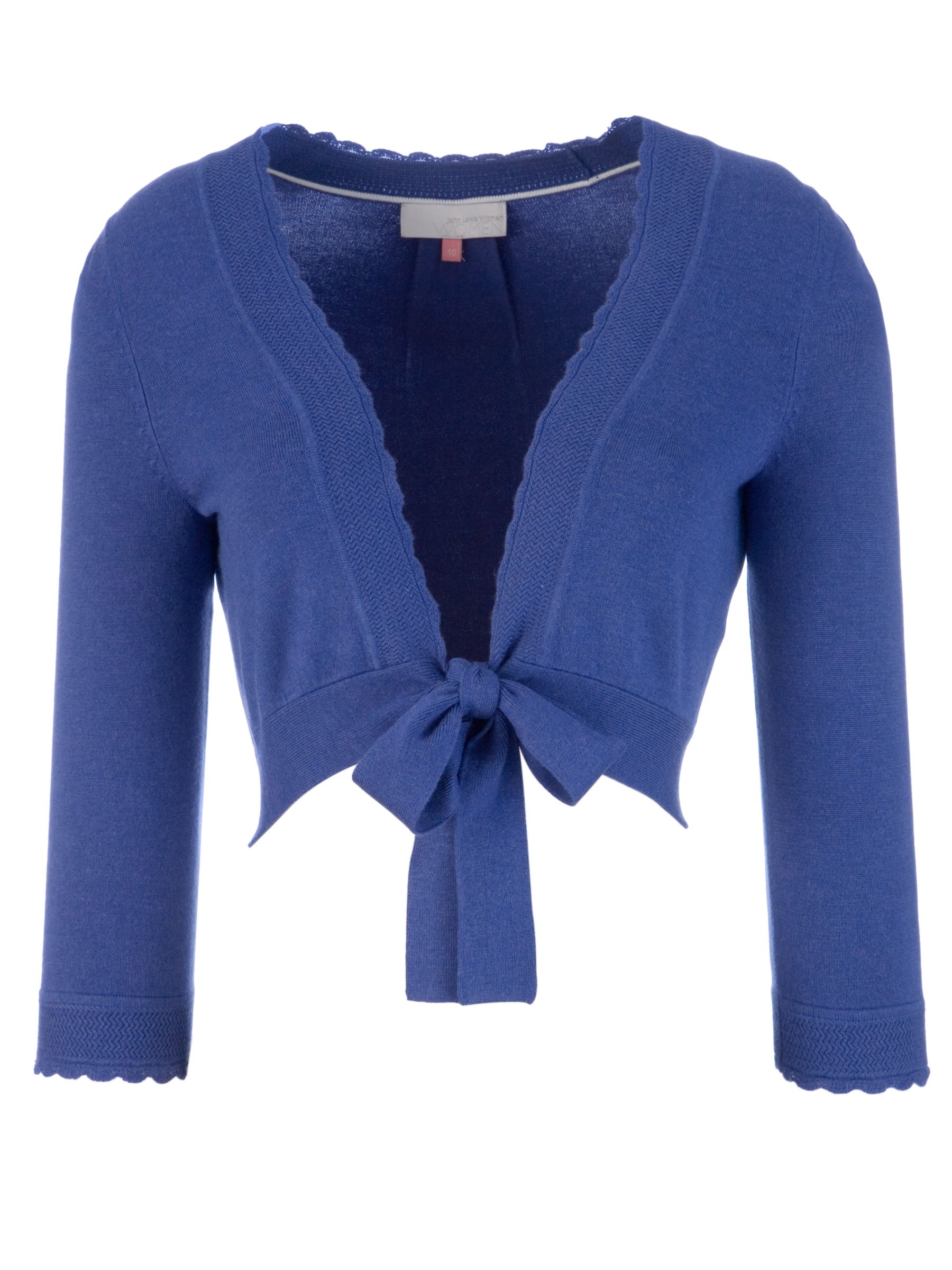 John Lewis Women Rik Rak Trim Shrug, Marine