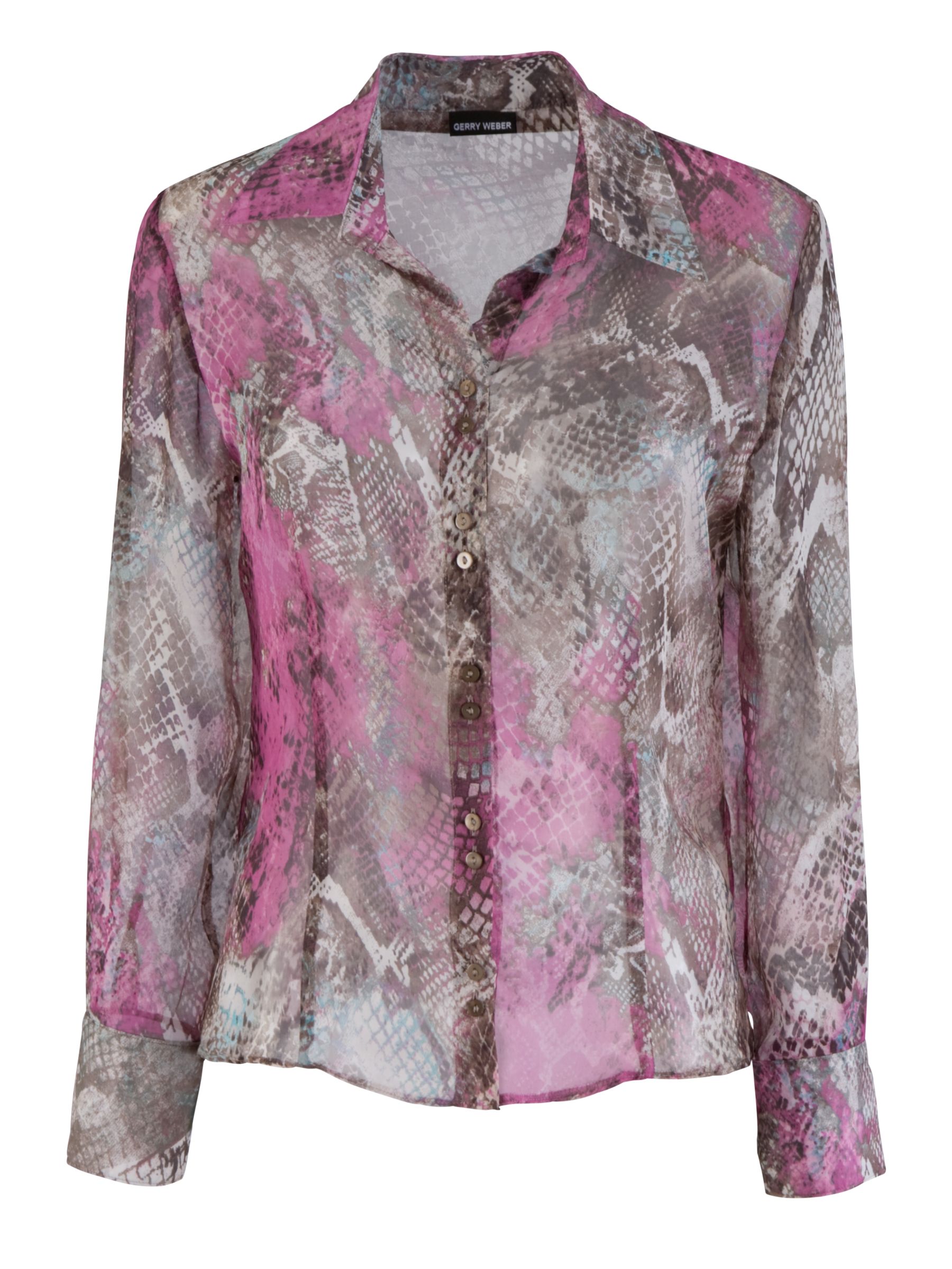 Gerry Weber Snakeskin Print Silk Blouse,