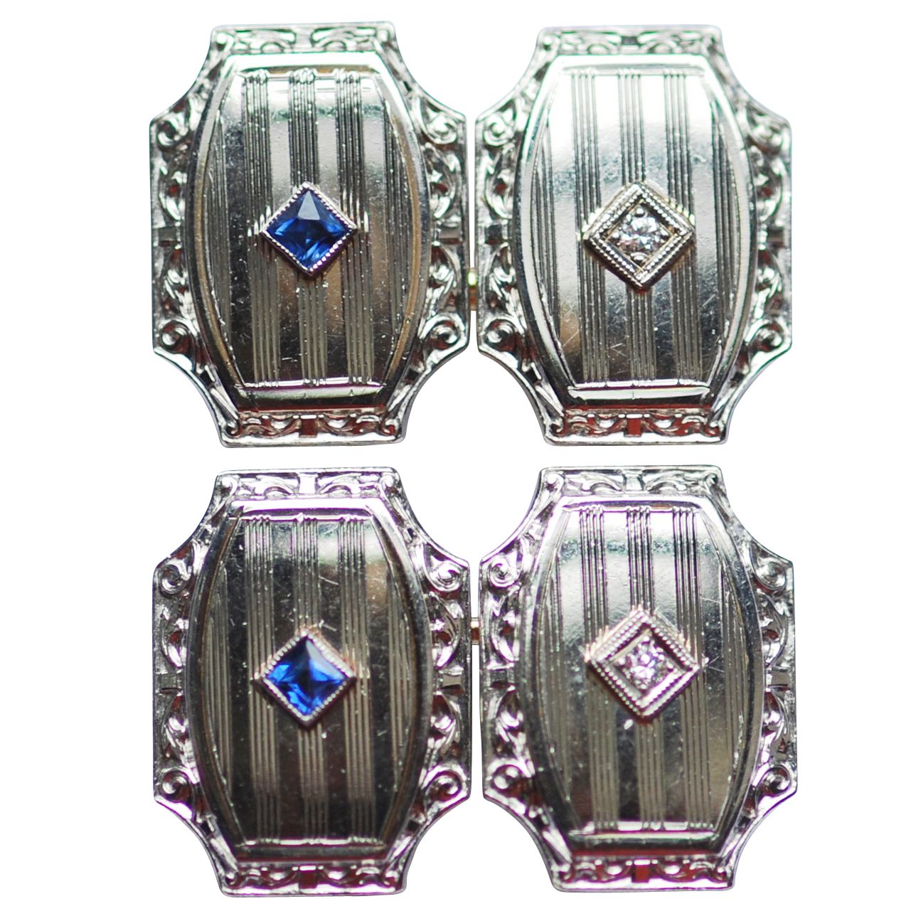 Diamond/Sapphire Cufflinks,