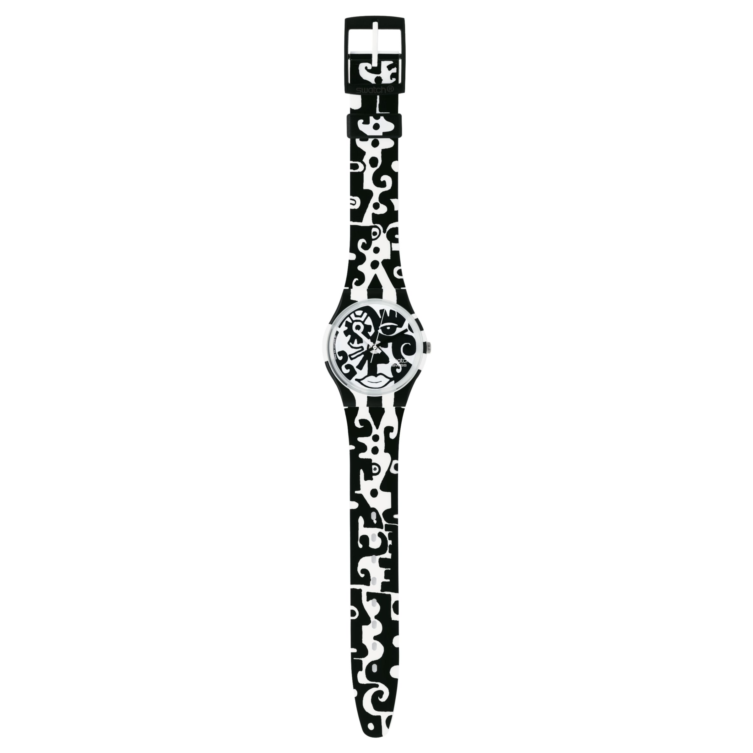 Swatch GZ204 Unisex Afterdark Multicoloured Watch