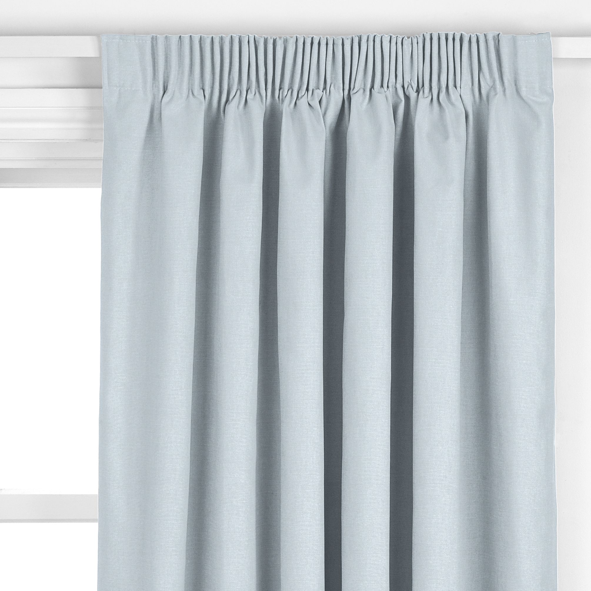 John Lewis Leckford Pencil Pleat Curtains, Duck