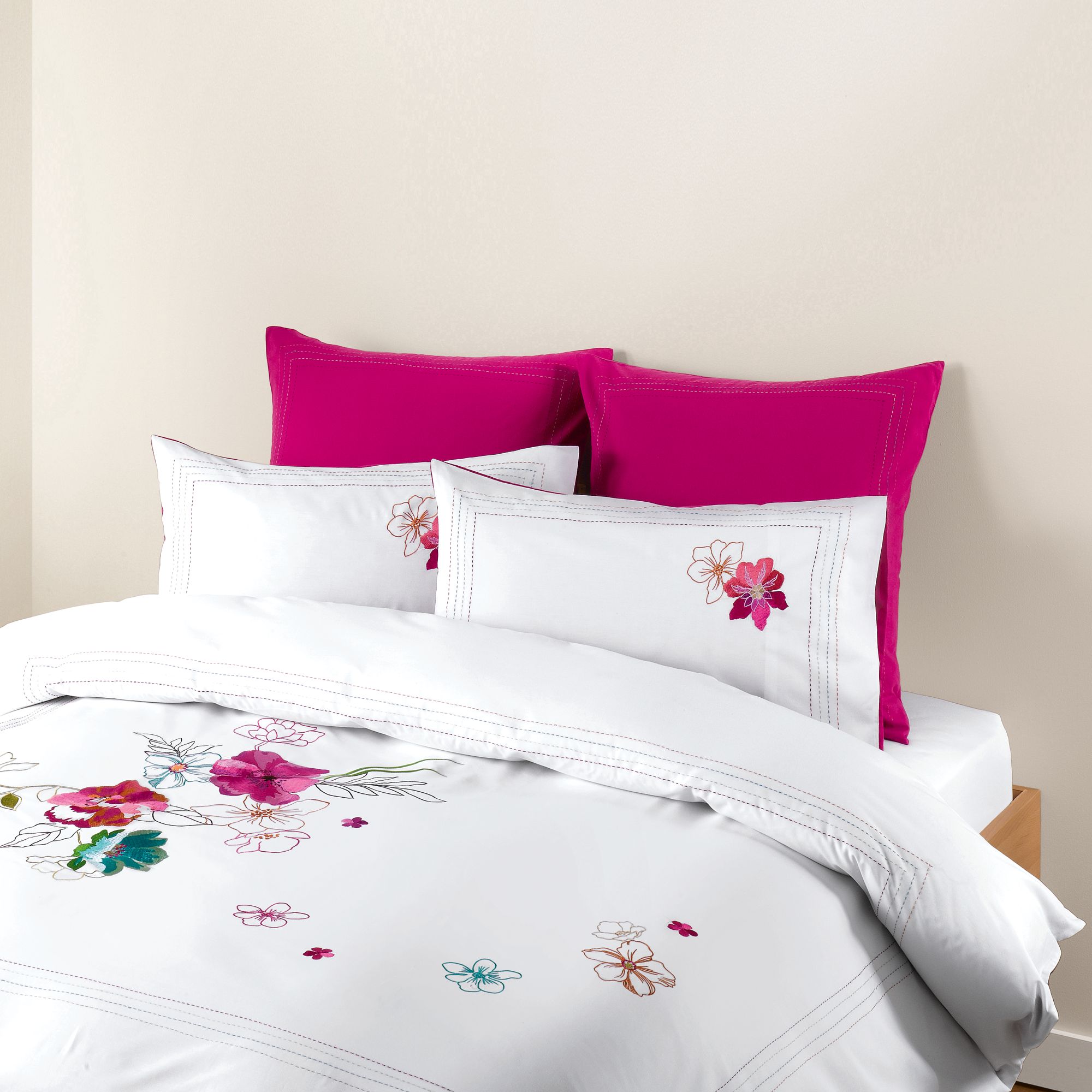 John Lewis Calypso Duvet Covers, Pink