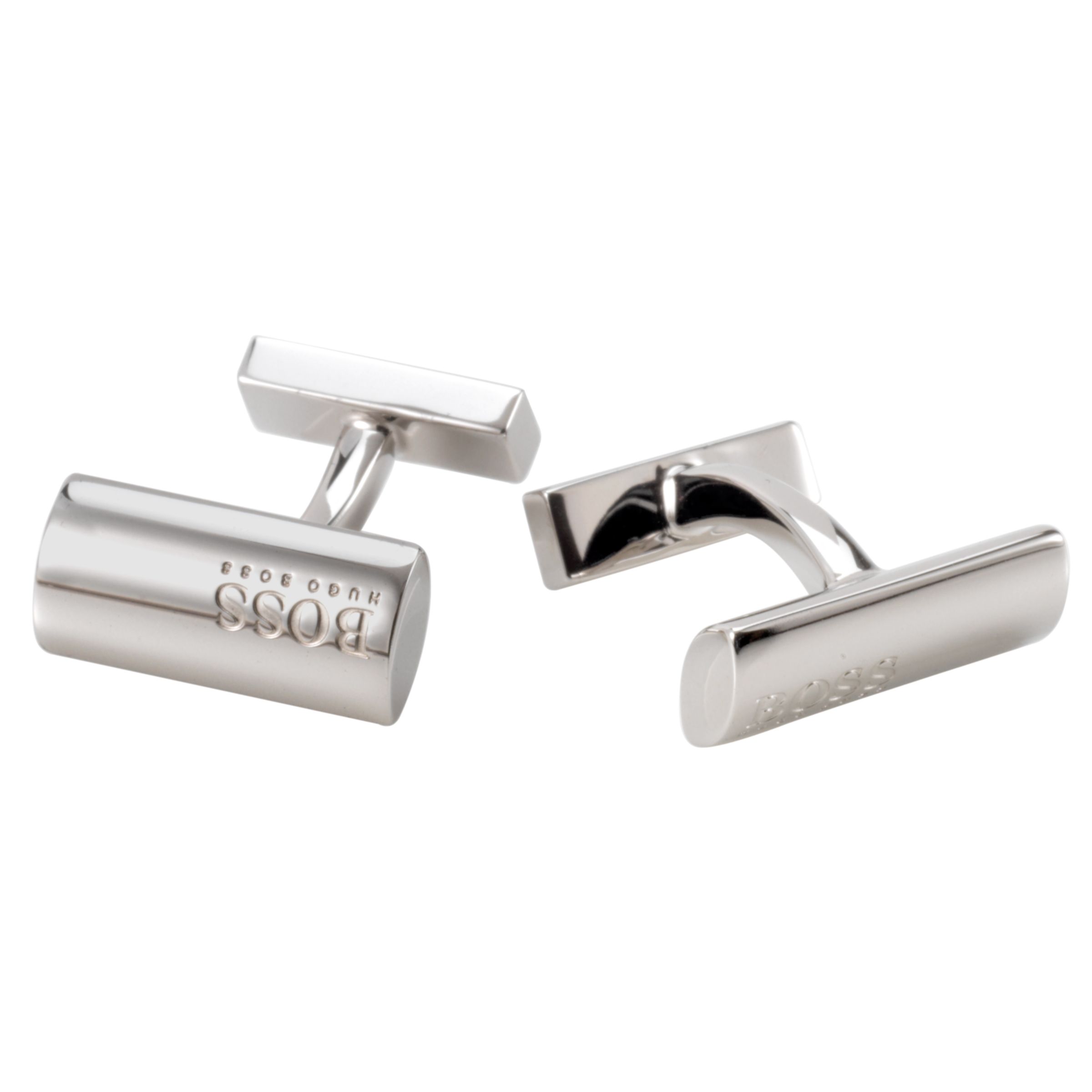 Hugo Boss Rectangular Silver Cufflinks, Silver