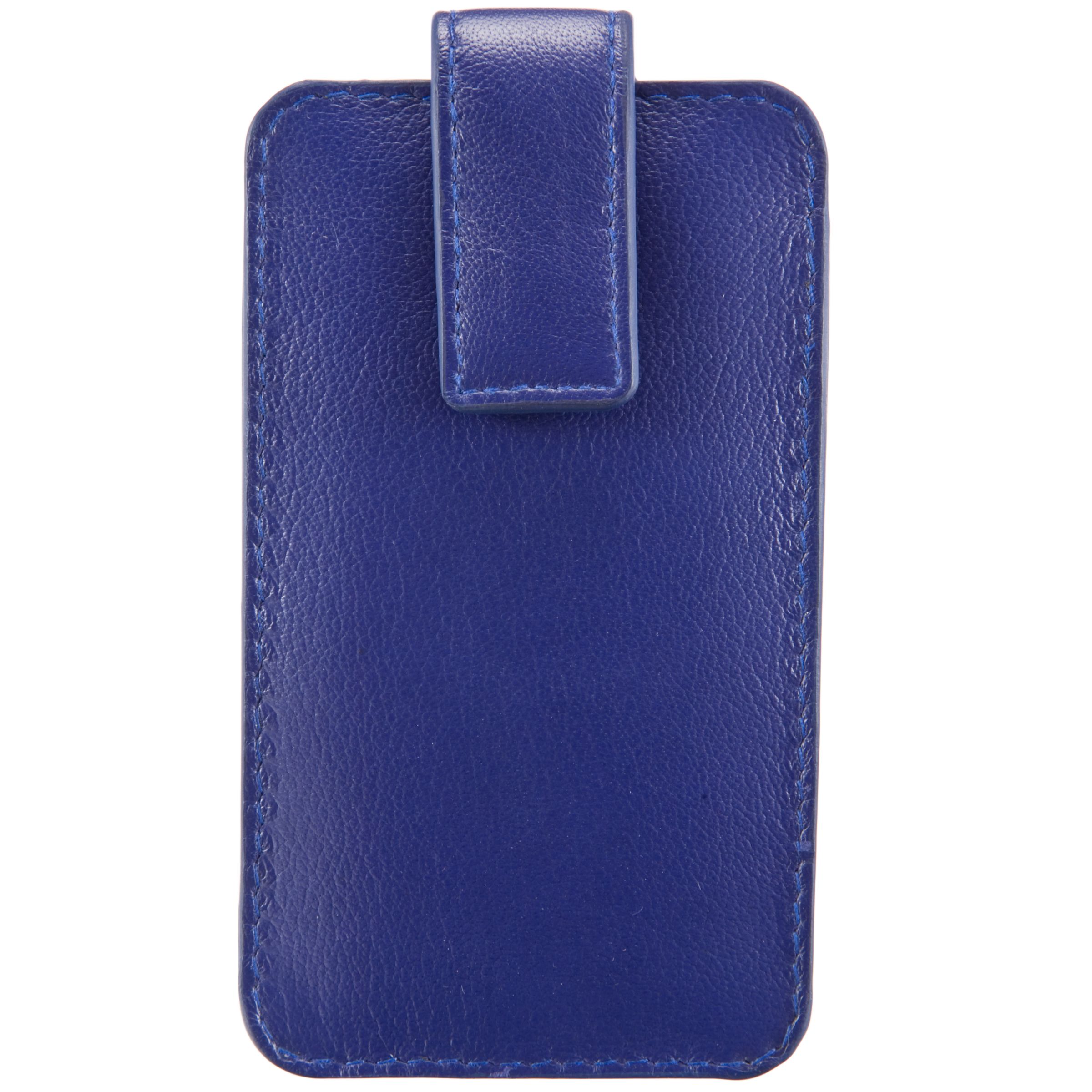 John Lewis Leather iPhone Case, Blue
