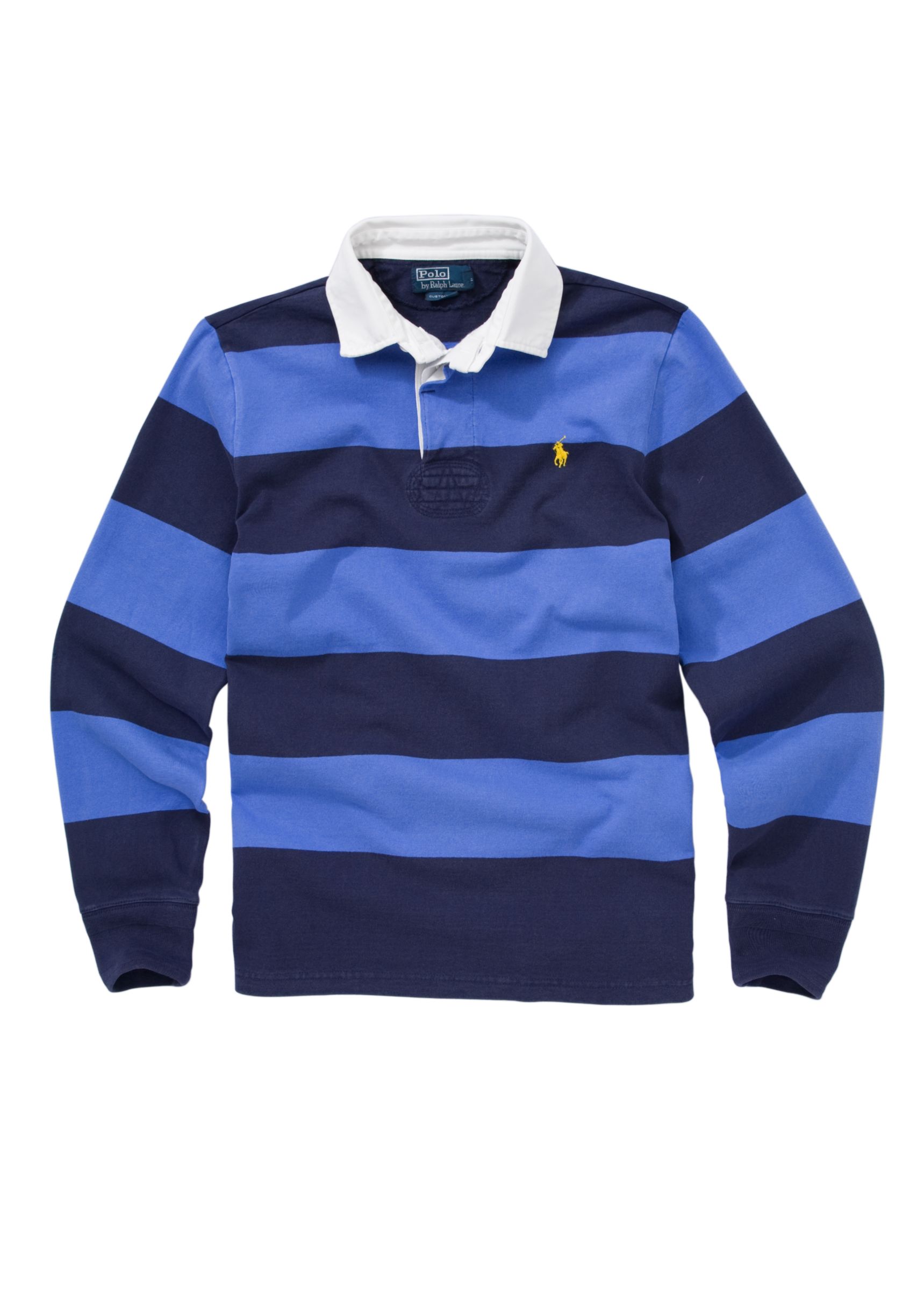 Custom Fit Stripe Rugby Shirt,
