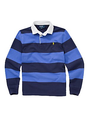 Custom Fit Stripe Rugby Shirt,