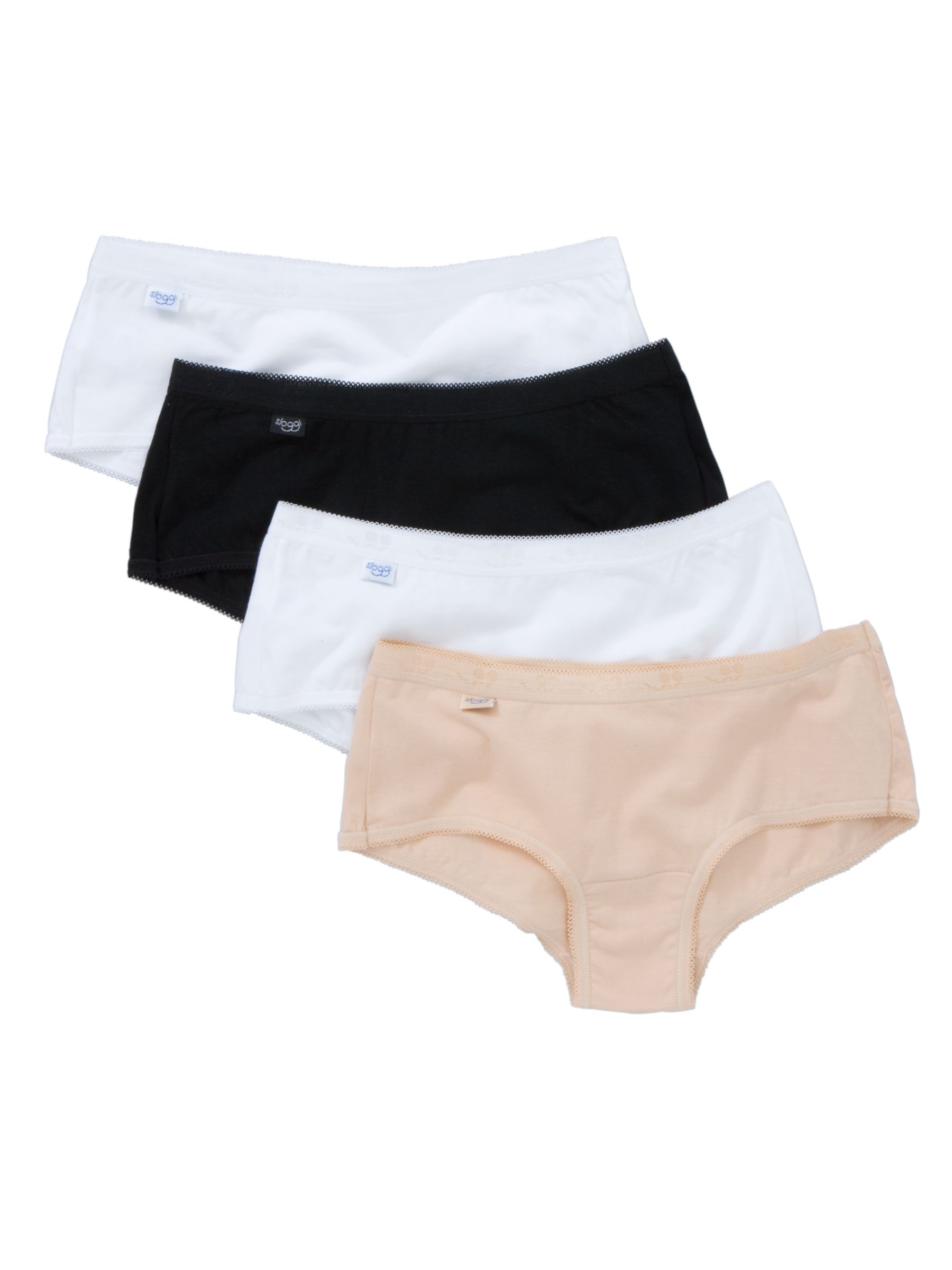 Sloggi Organic Cotton Hipster Briefs WhiteBlackNude 14