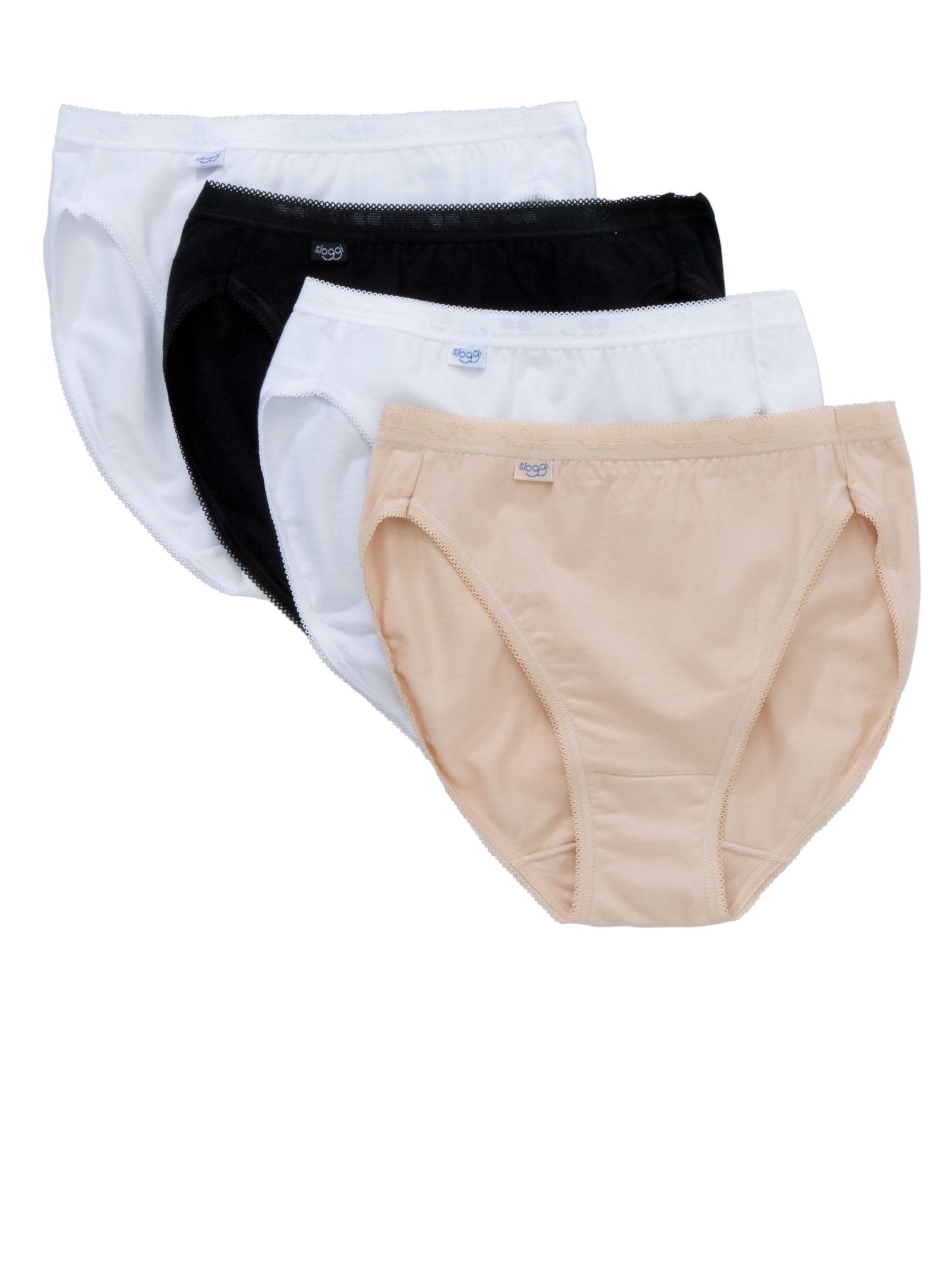 Sloggi Organic Tai Bikini Briefs WhiteBlackNude 16