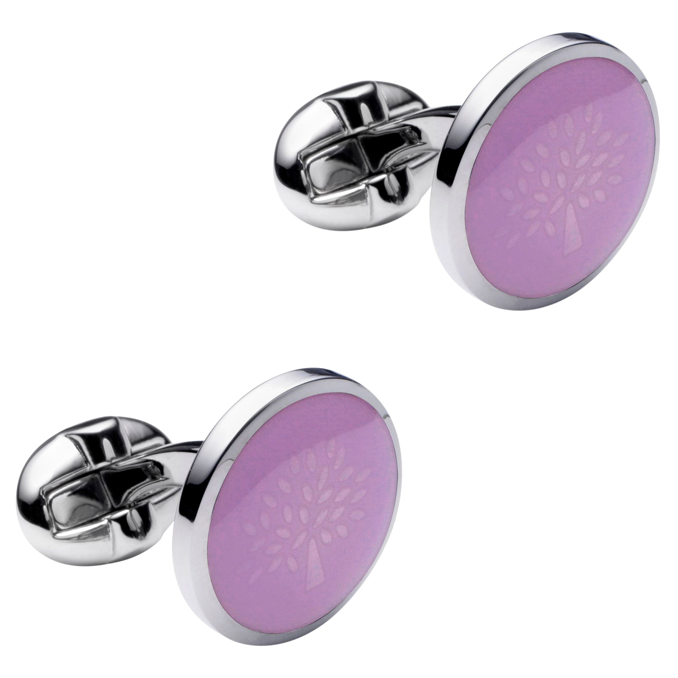 Transparent Enamel Tree Logo Cufflinks