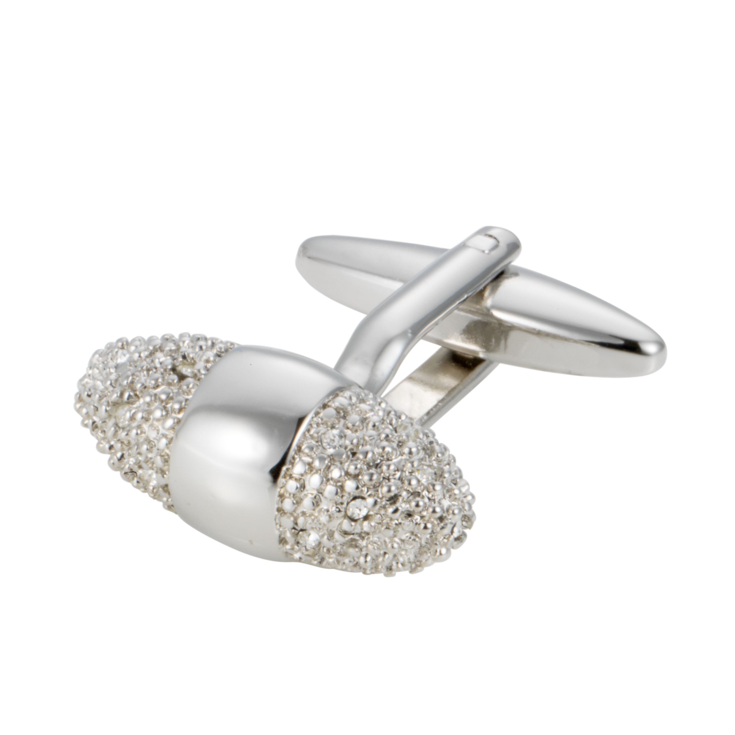 John Lewis Crystal Bullet Cufflinks, Metallics