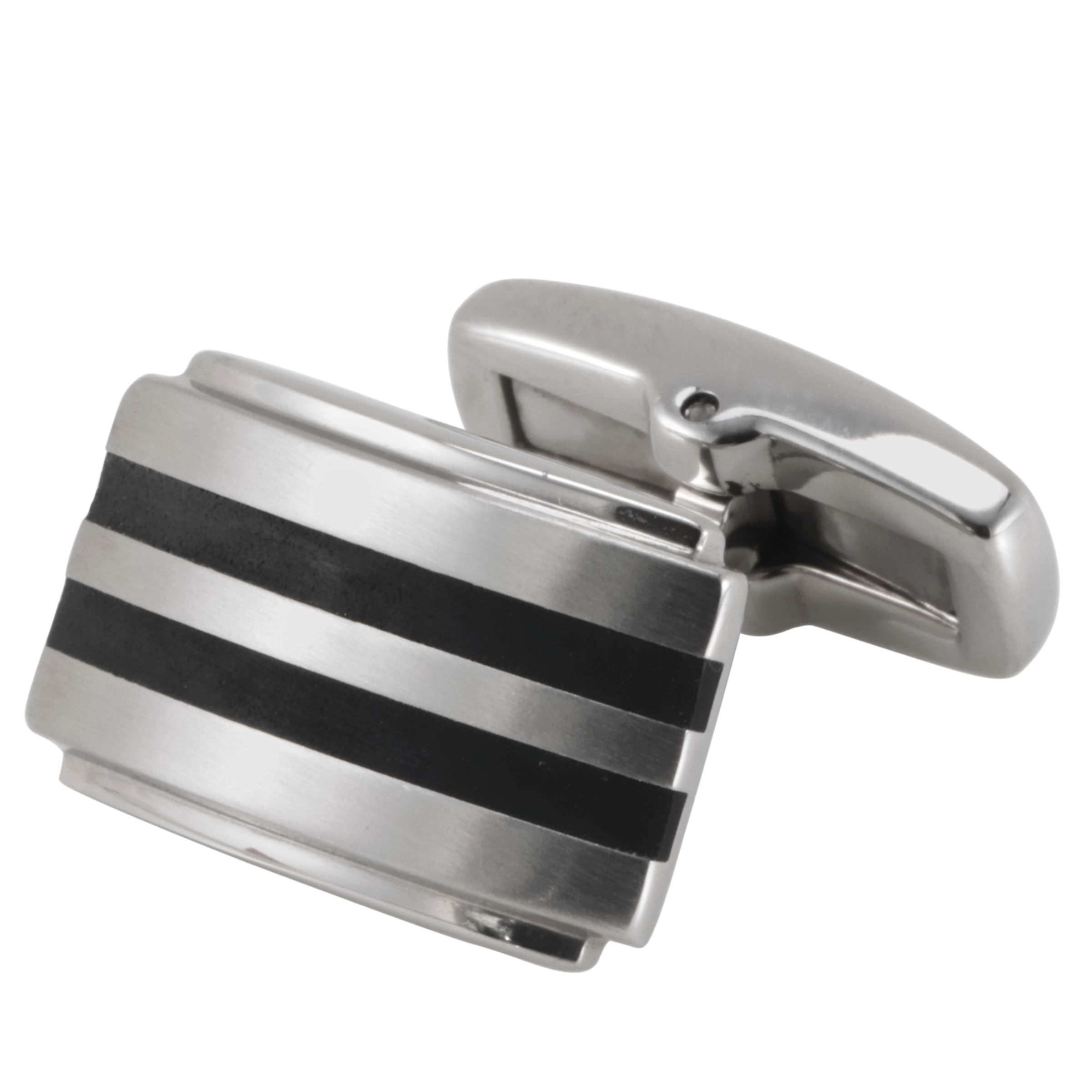 Rubber Stripe Rectangular Cufflinks,