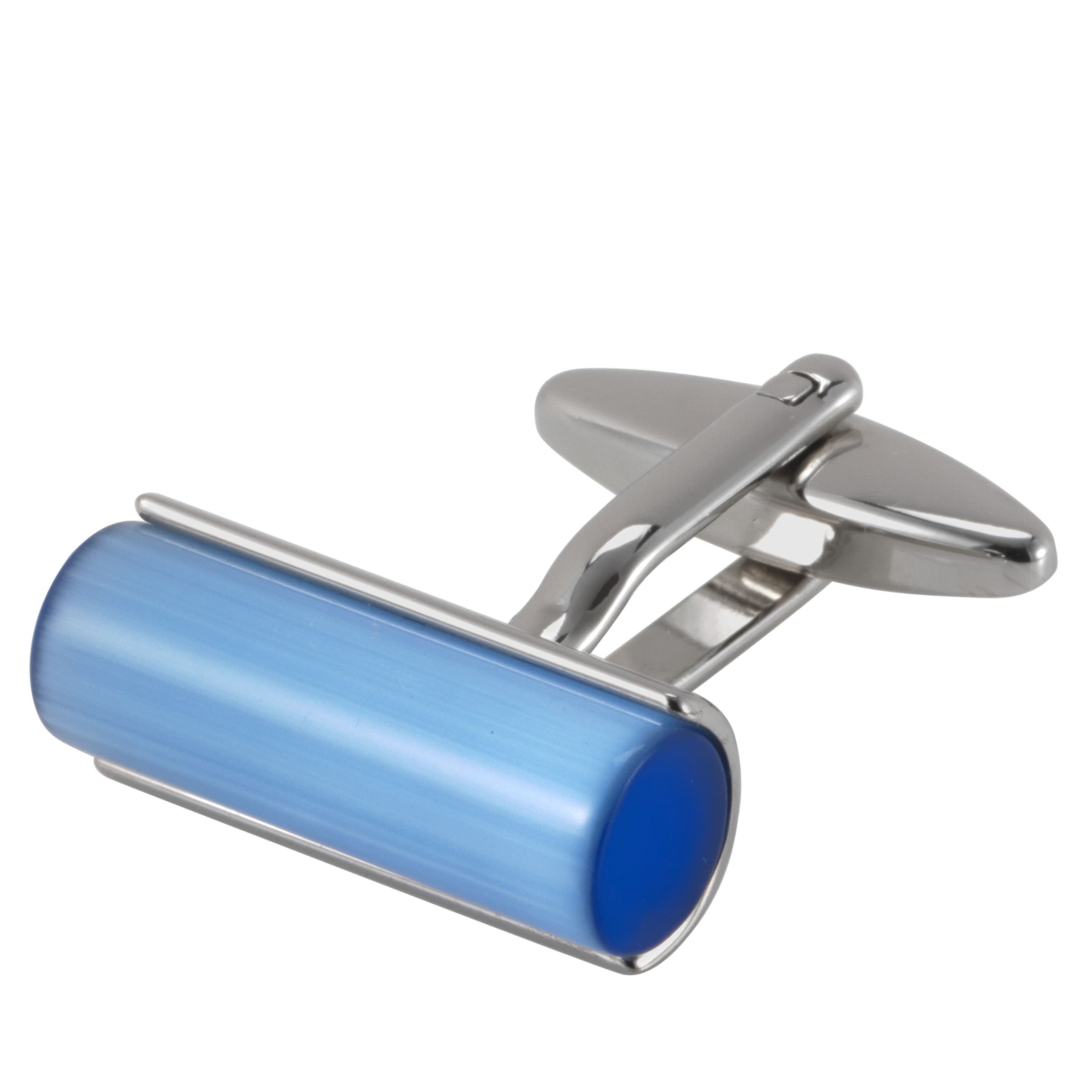 Enamel Bar Cufflinks, Blue