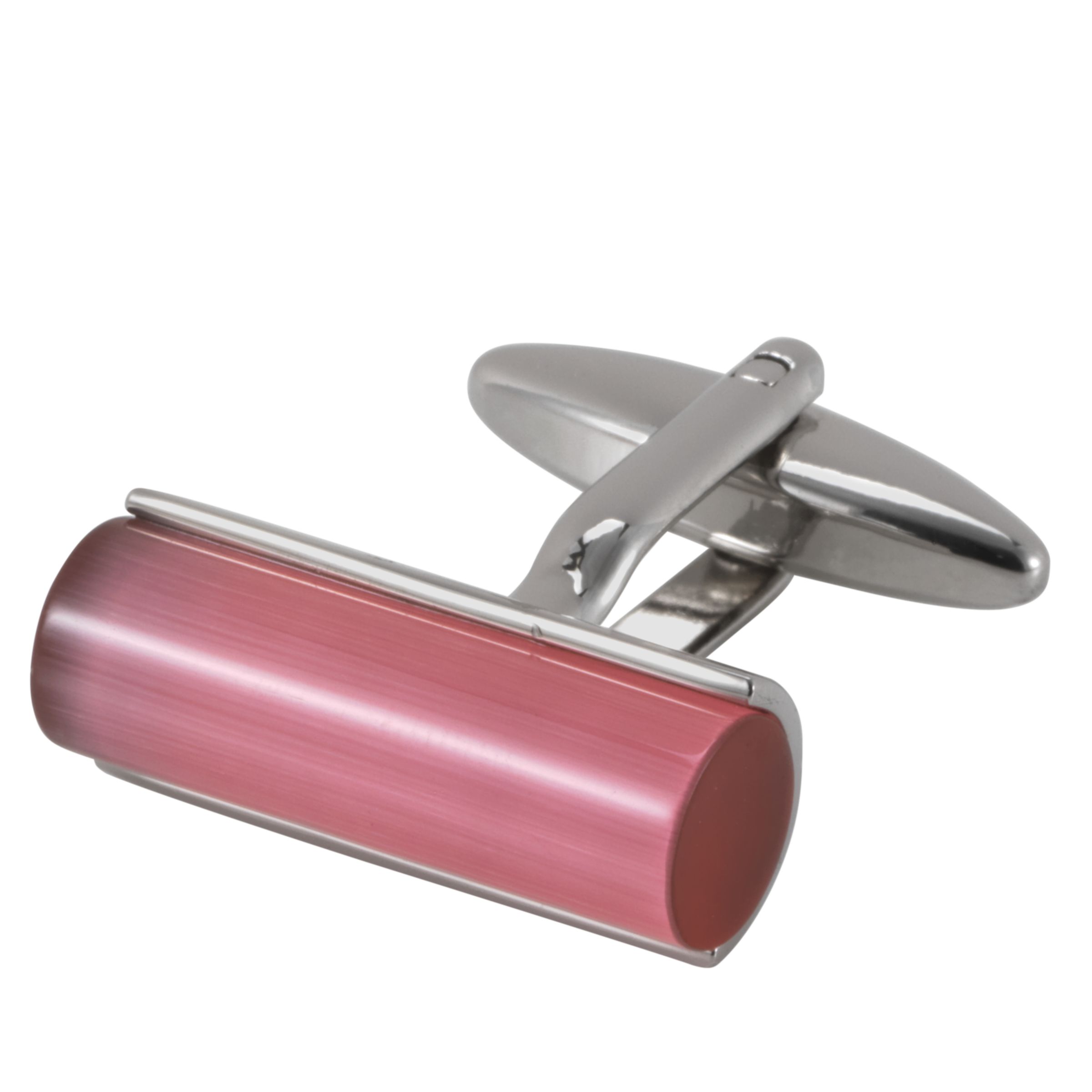 Enamel Bar Cufflinks, Fuchsia