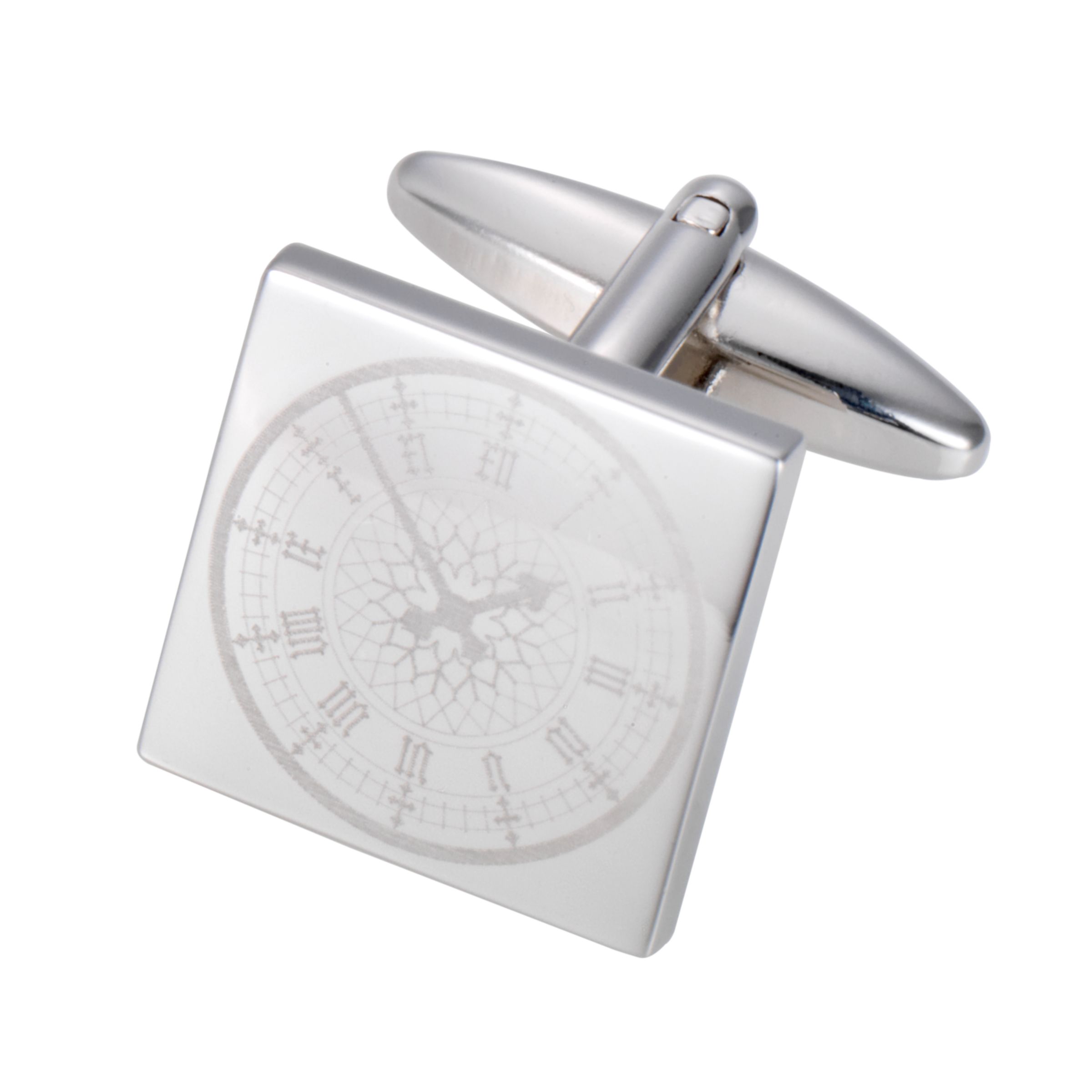 John Lewis Big Ben Engraved Cufflinks, Metallics