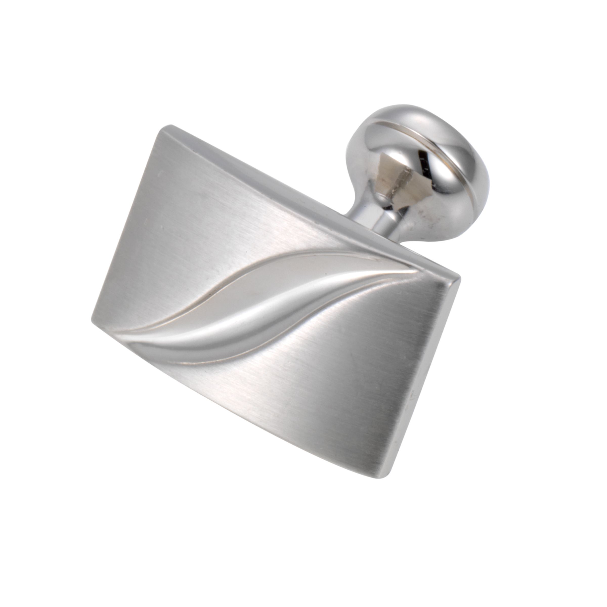 Square Mile Rectangle Swirl Cufflinks, Silver