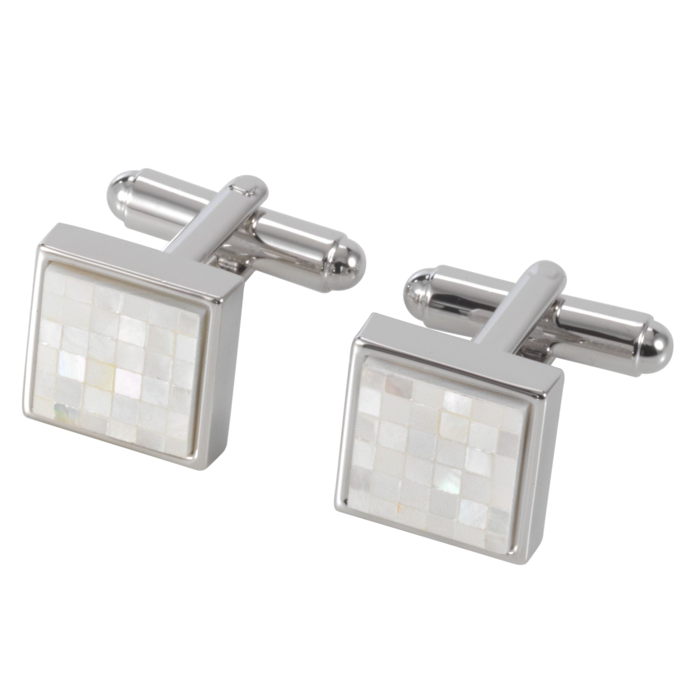 Simon Carter Mother of Pearl Square Cufflinks,