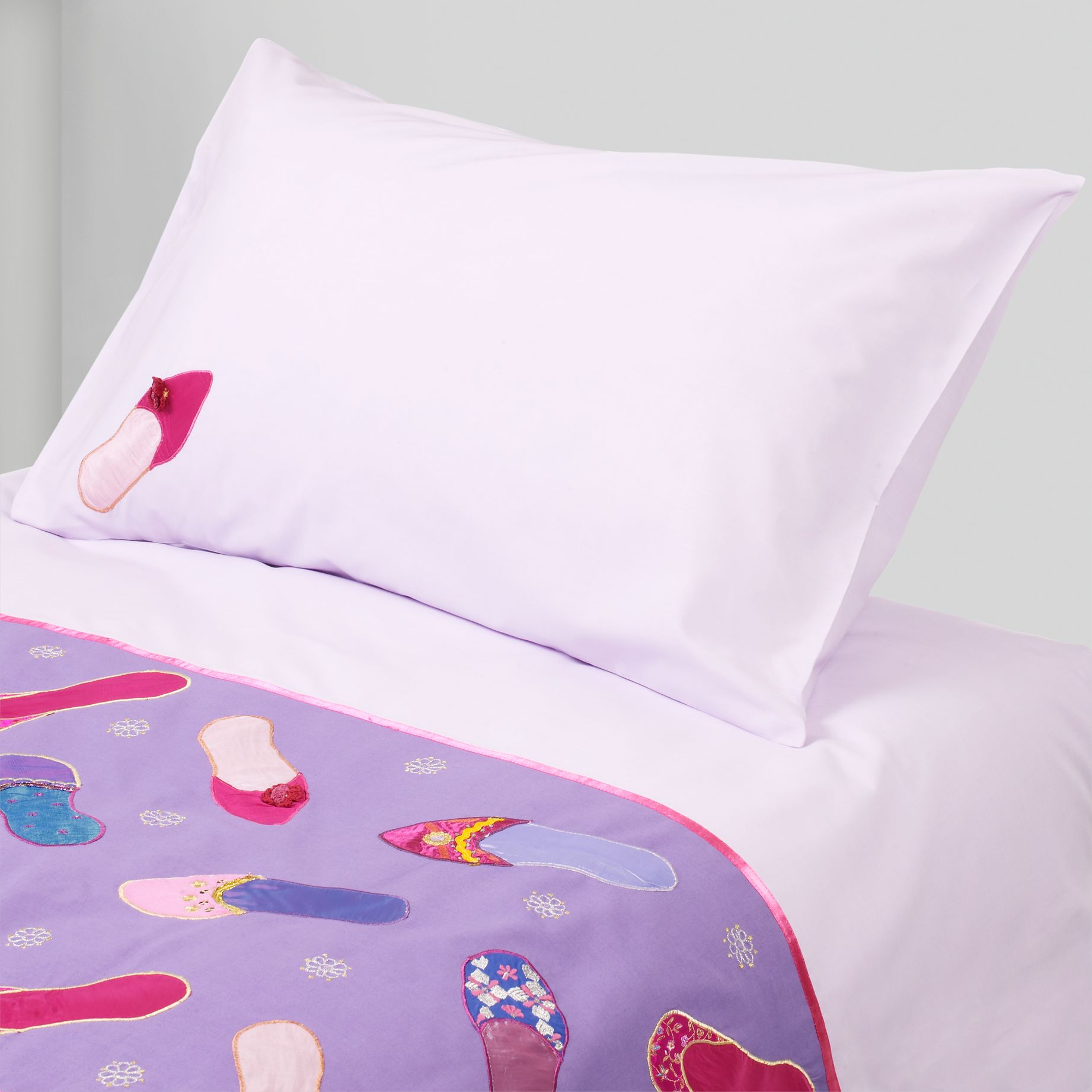 John Lewis Slippers Duvet Cover Set, Multi