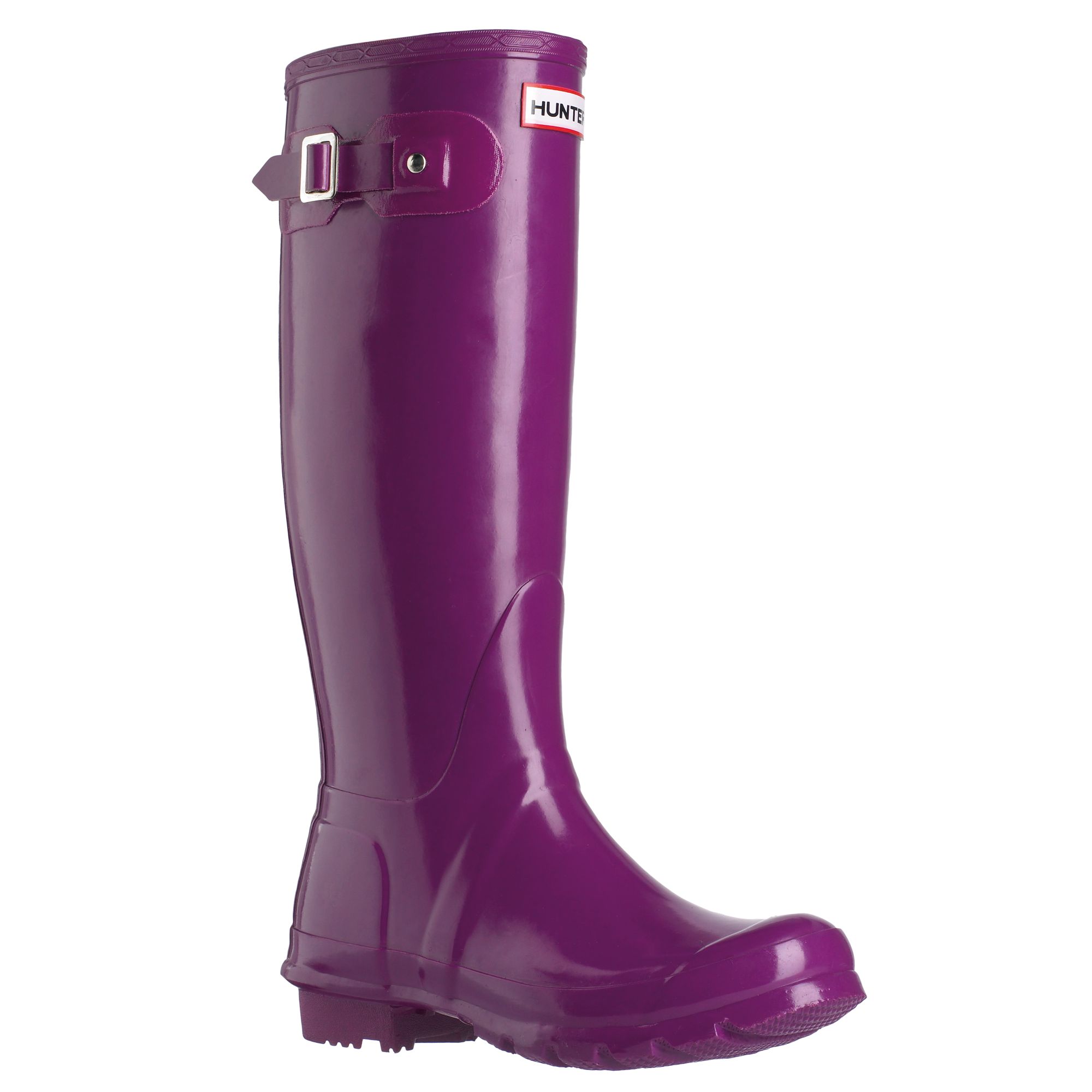 Hunter Original Gloss Wellington Boots, Violet