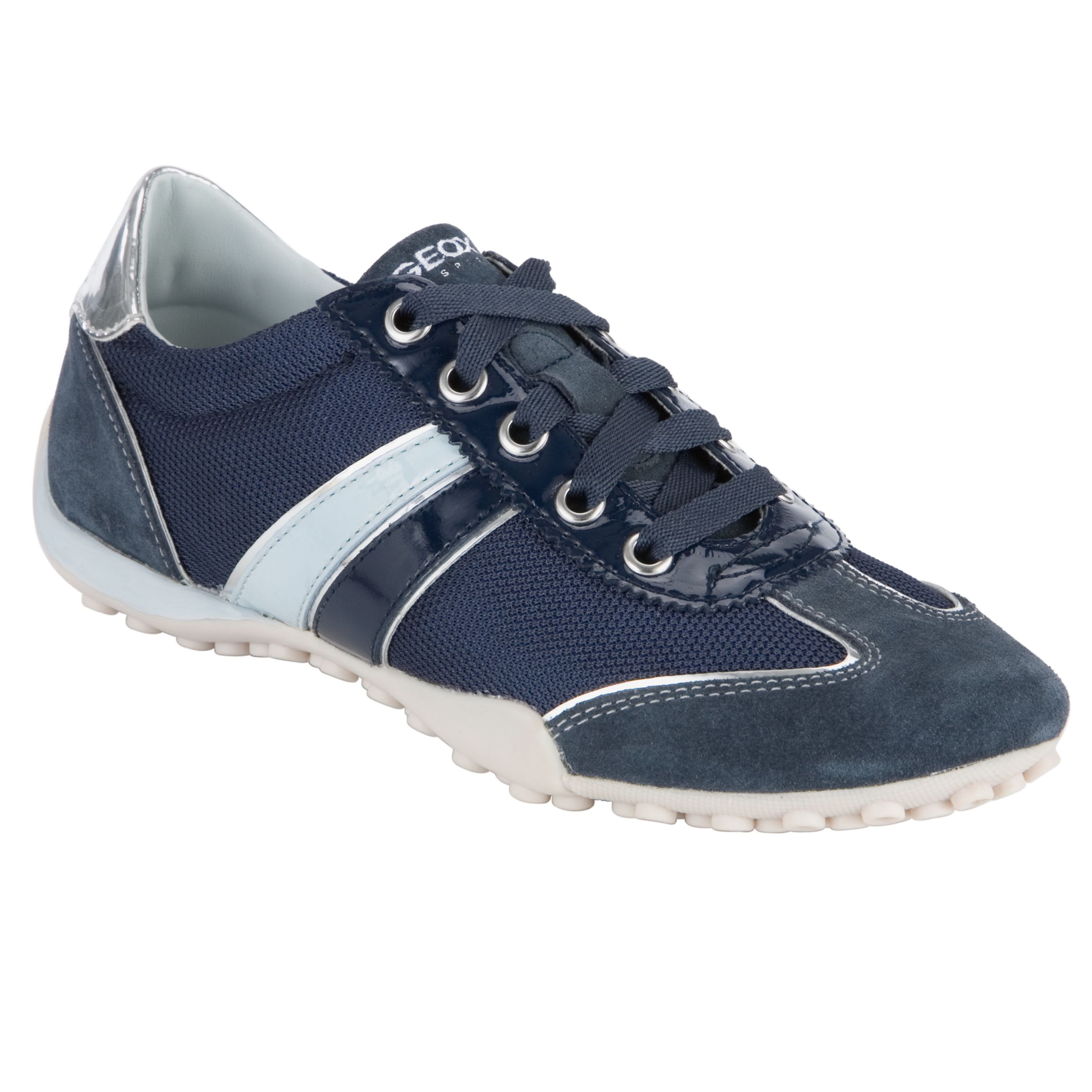 Geox Snake Women's Trainers, Navy/Sky, 4