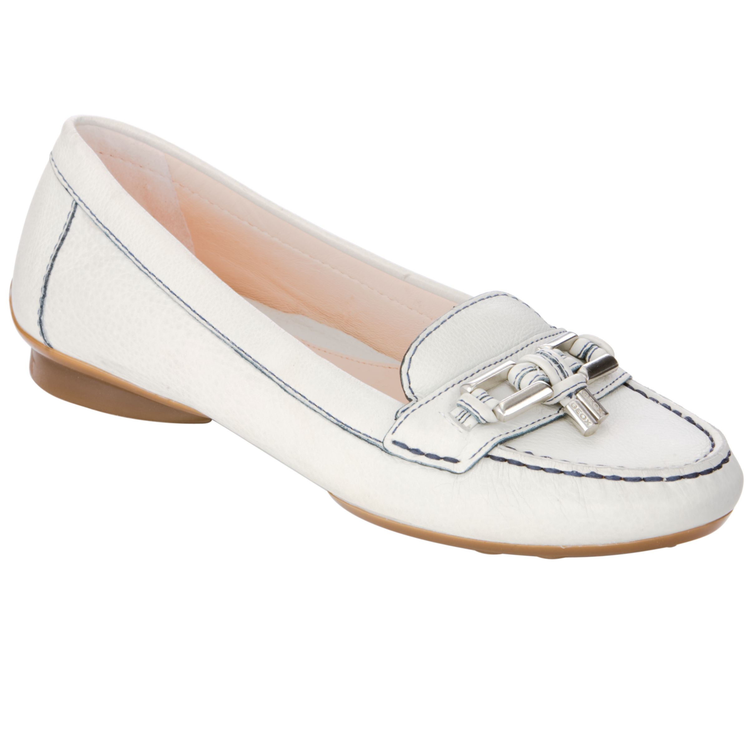 Geox Cyndi Loafers, White
