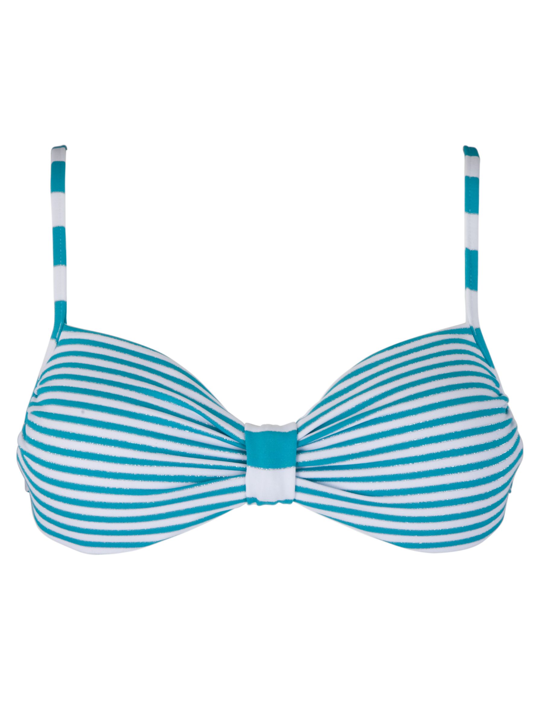 Seafolly Capri Twist Bandeau Bikini Top, Blue