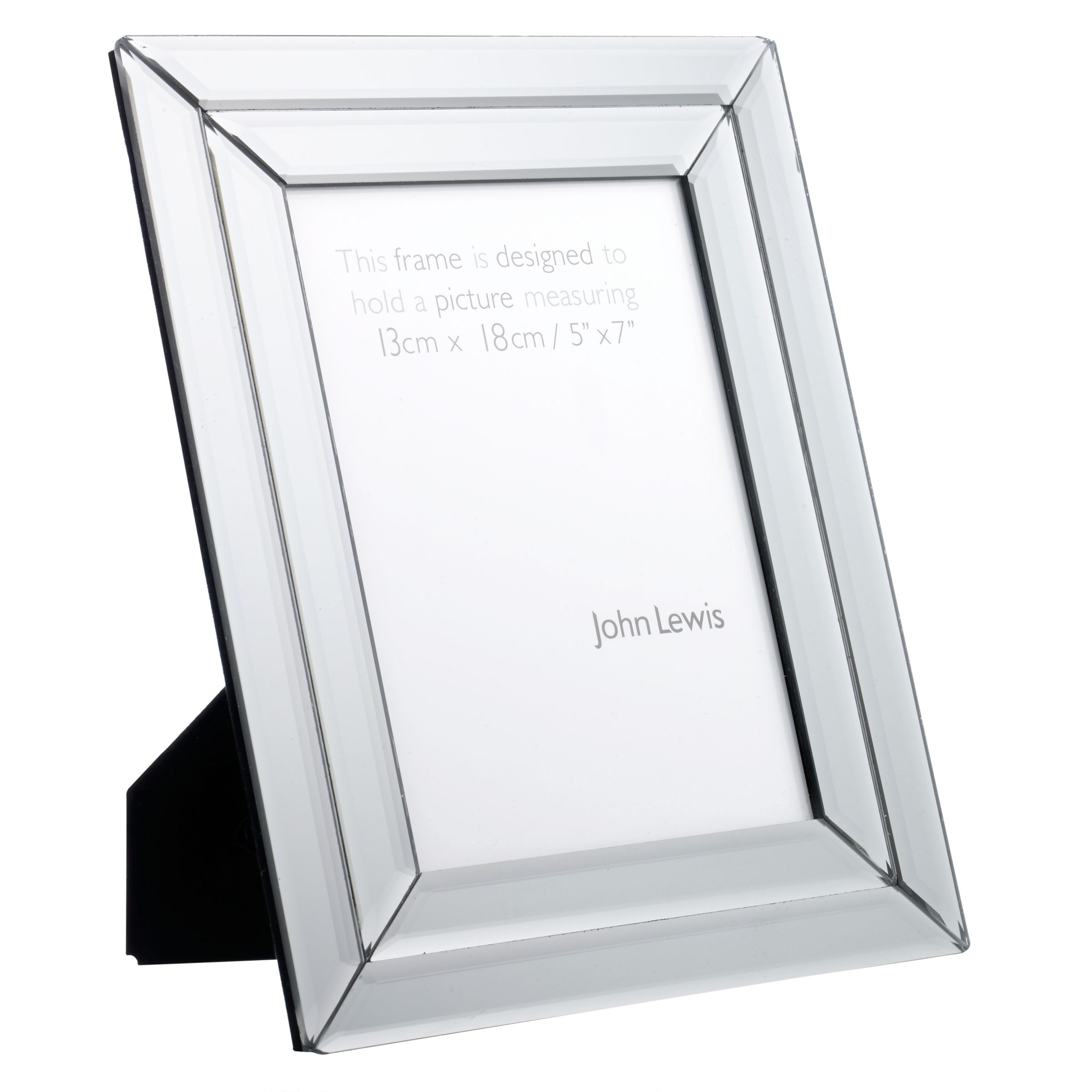 John Lewis Grey Smoky Glass Photo Frames