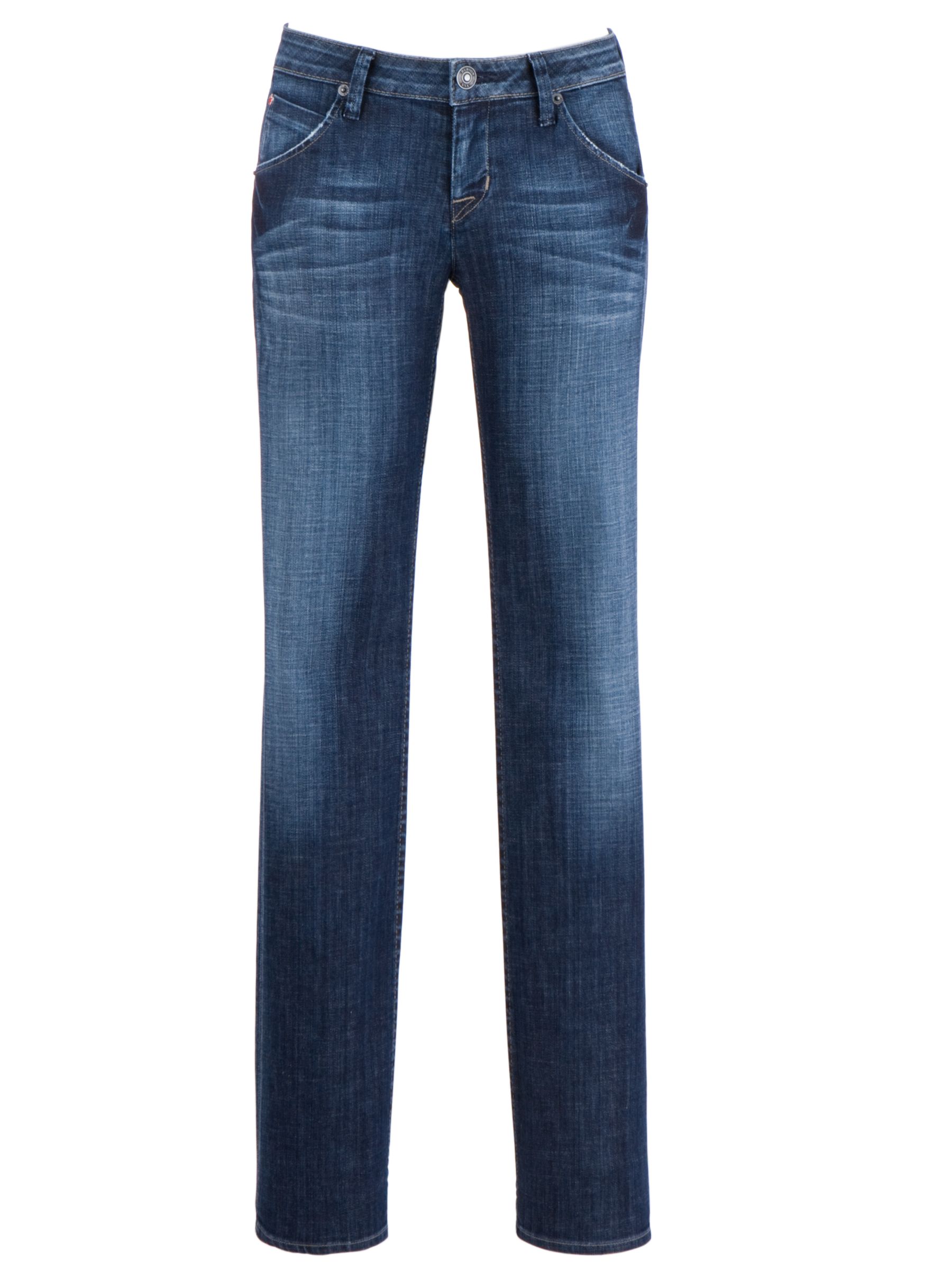 Hudson W429 Maria Straight Leg Jeans, Blue at John Lewis